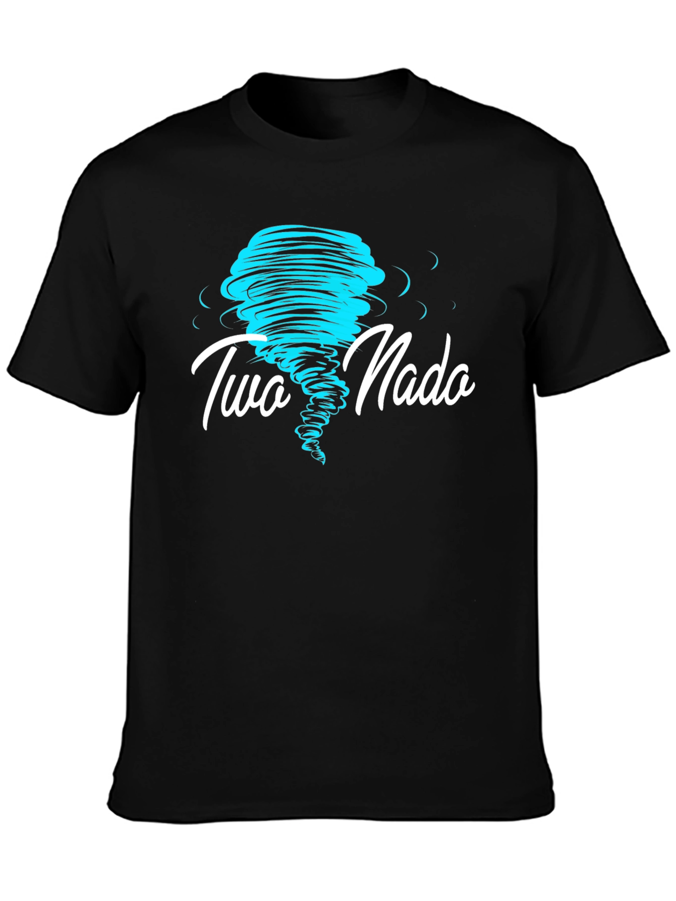 Two Nada Tornado Graphic Black T-Shirt