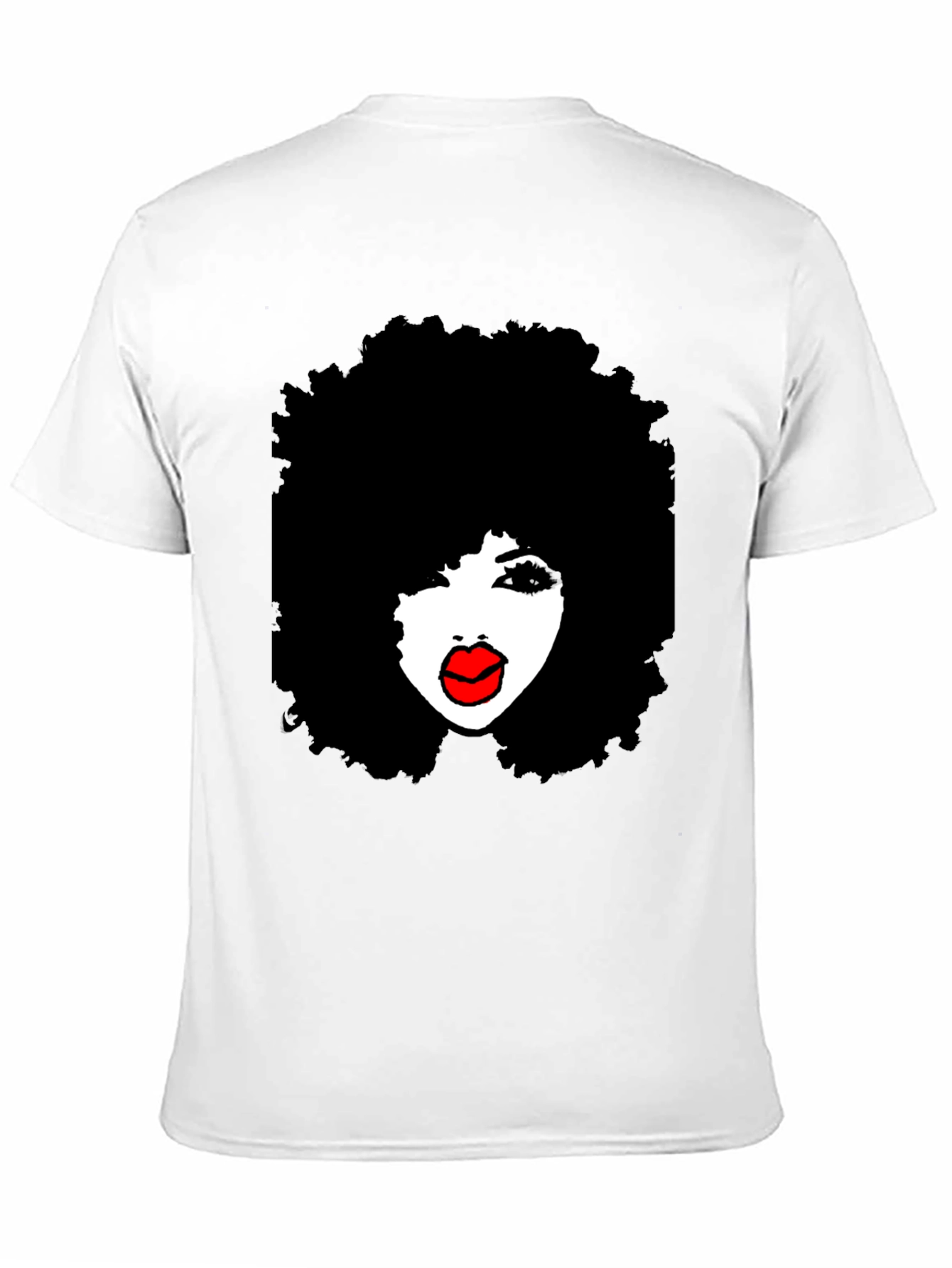 Afro Diva Graphic Tee - Stylish Black T-Shirt