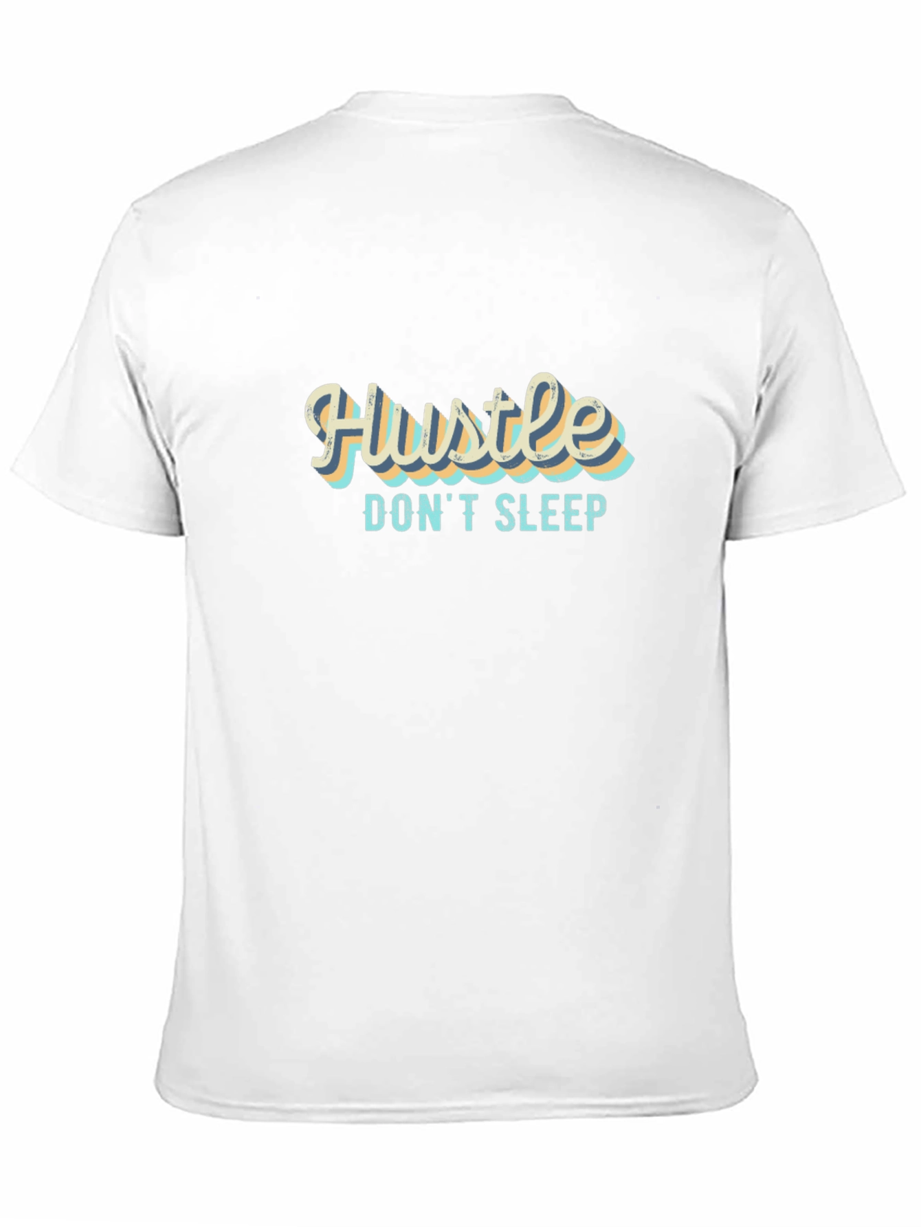 Hustle Dont Sleep Black Graphic T-Shirt