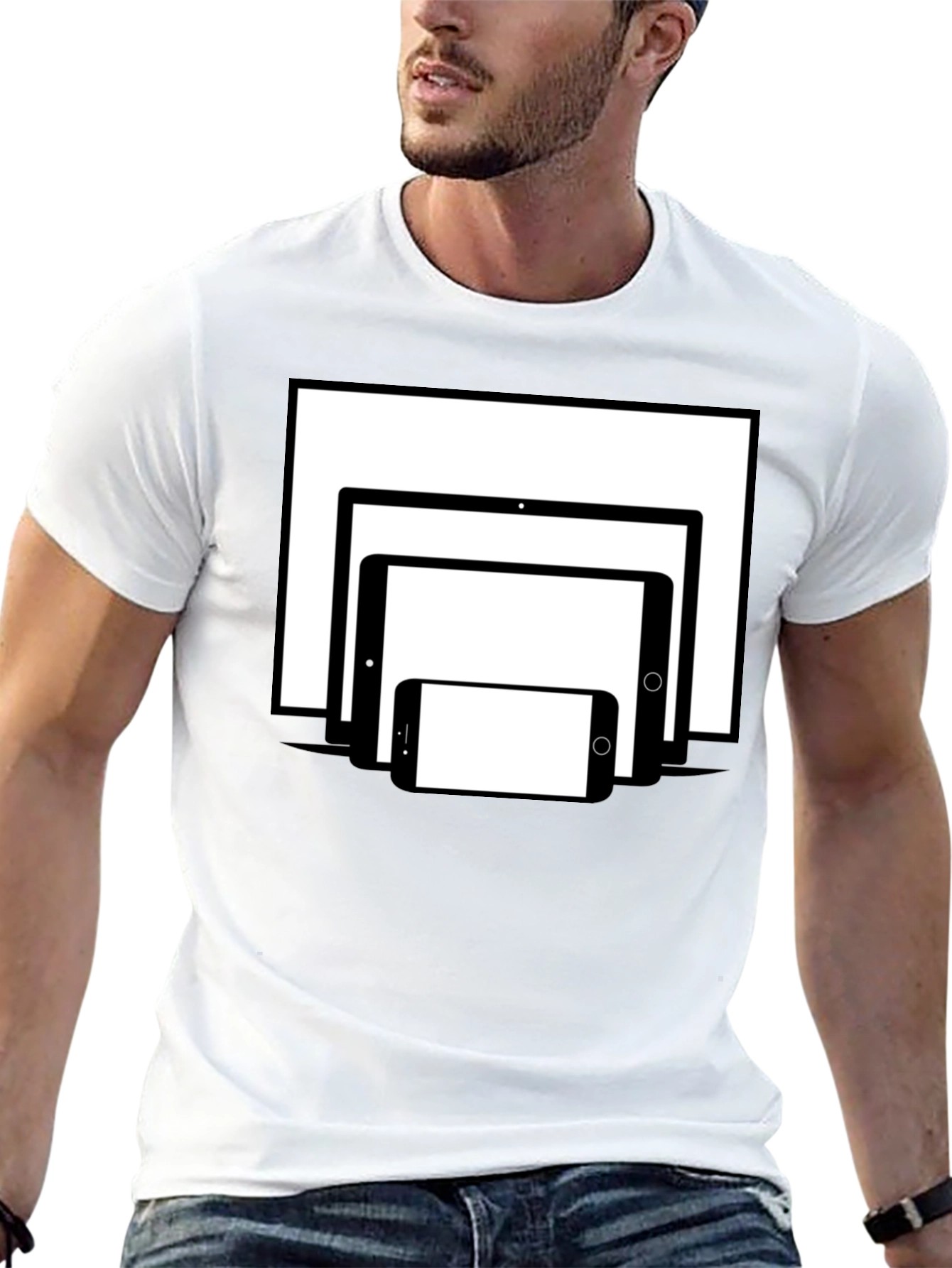 Tech Stack T-Shirt - Black Cotton Tee