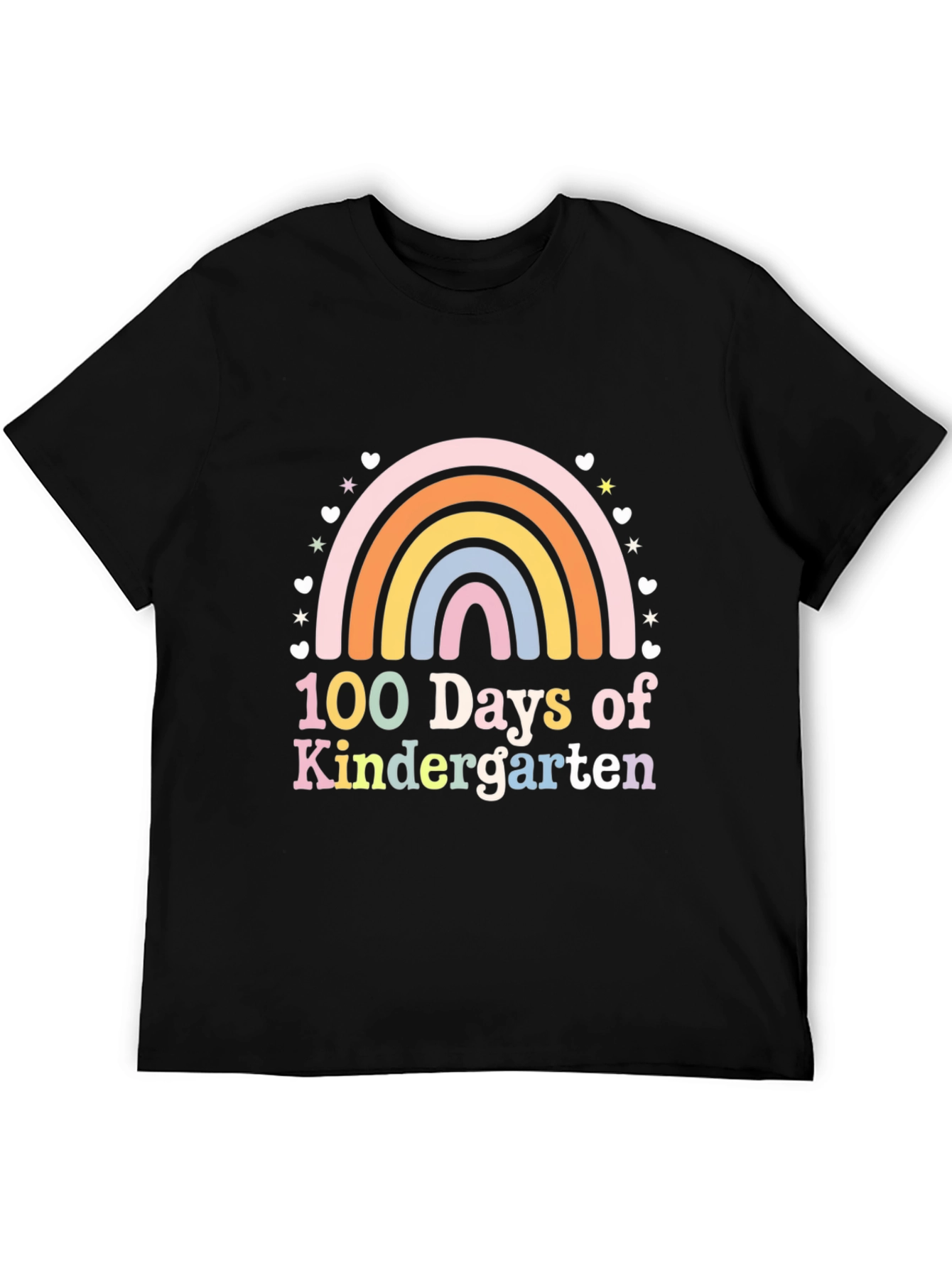 100 Days of Kindergarten Rainbow T-Shirt
