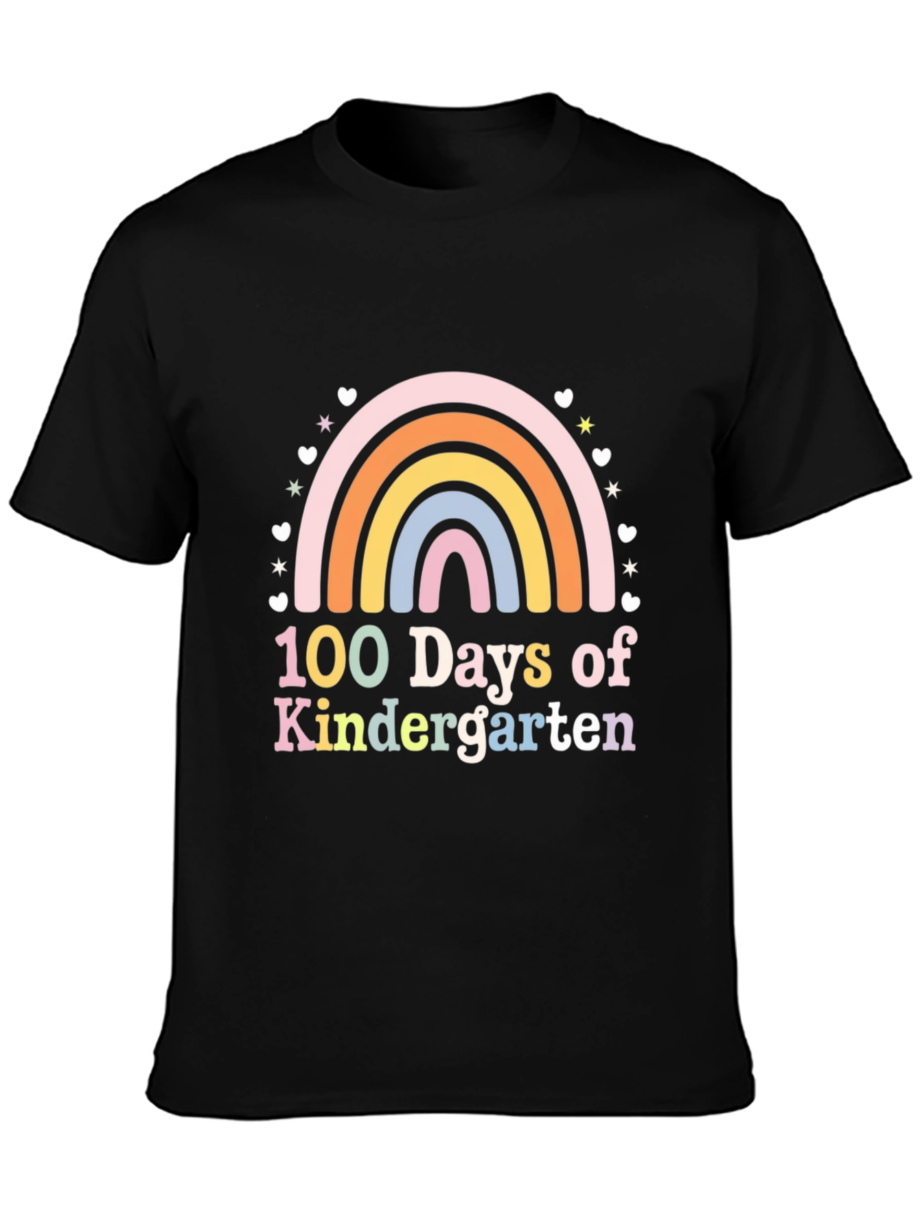 100 Days of Kindergarten Rainbow T-Shirt