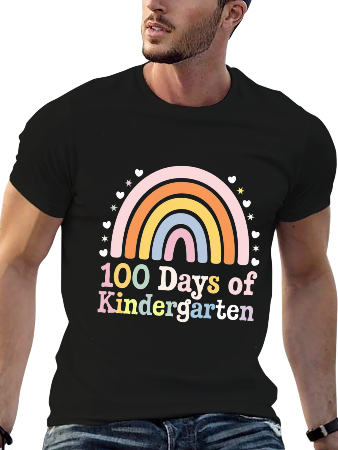 100 Days of Kindergarten Rainbow T-Shirt