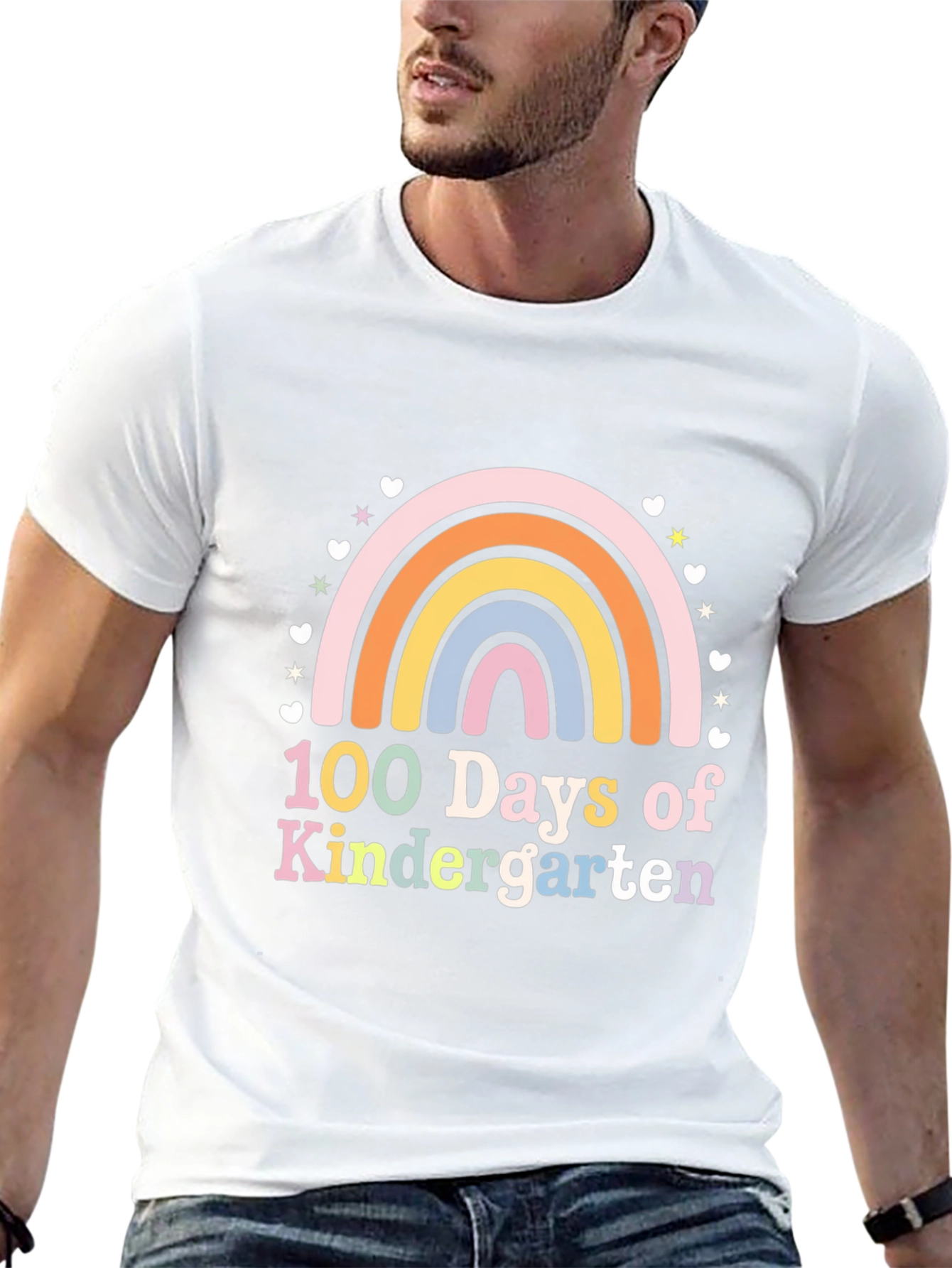 100 Days of Kindergarten Rainbow T-Shirt