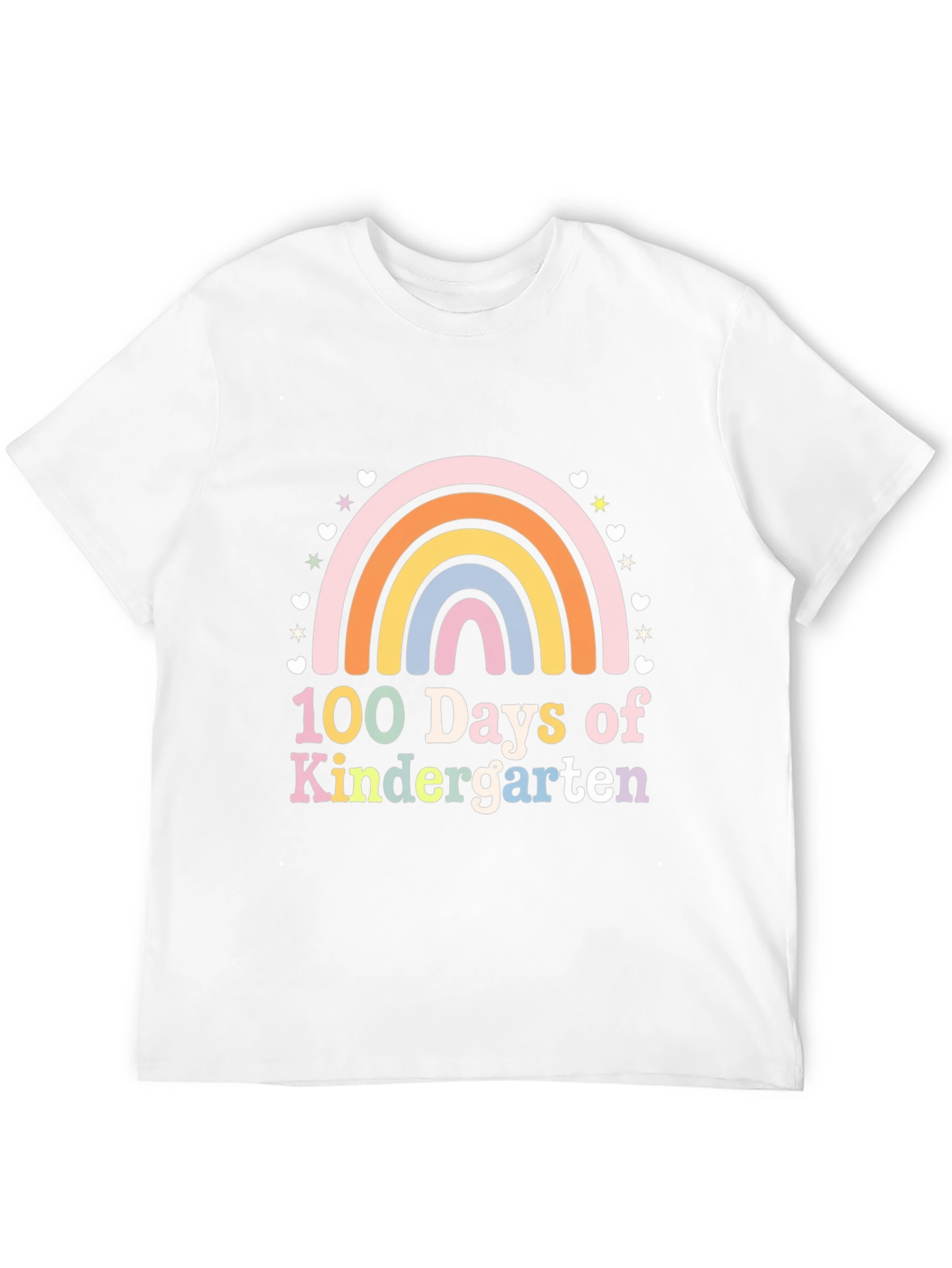 100 Days of Kindergarten Rainbow T-Shirt