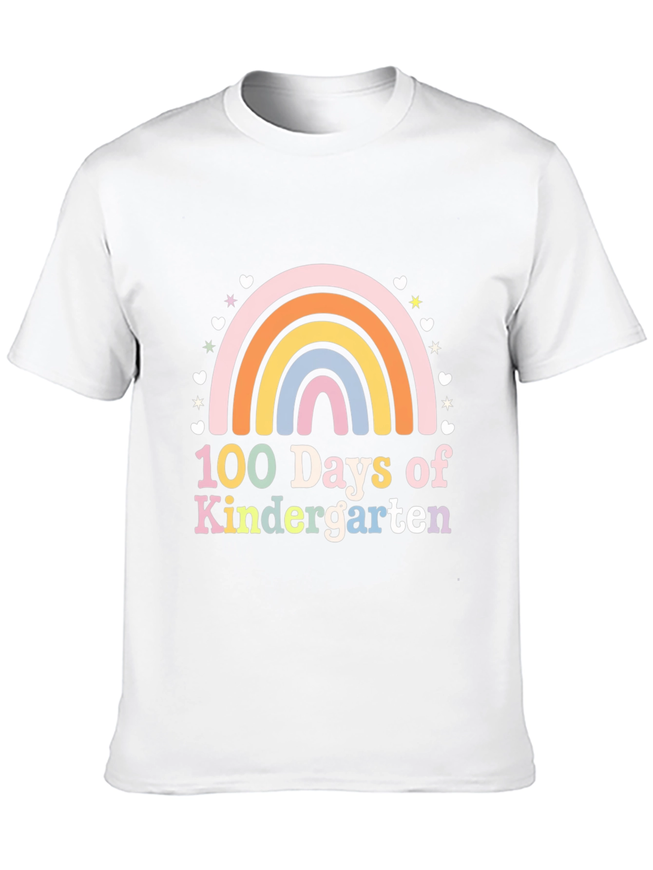 100 Days of Kindergarten Rainbow T-Shirt
