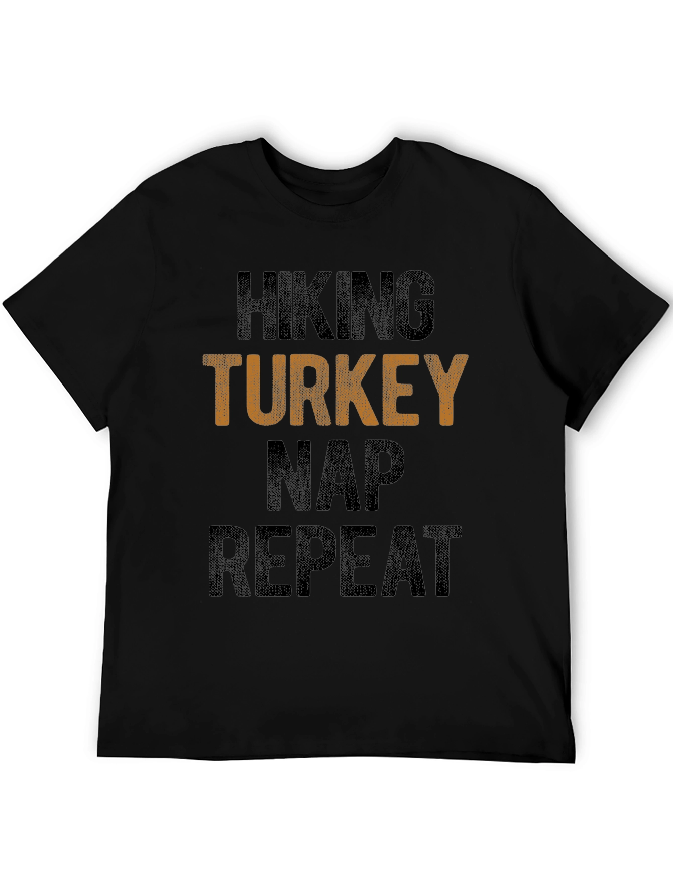Hiking Turkey Nap Repeat Funny T-Shirt