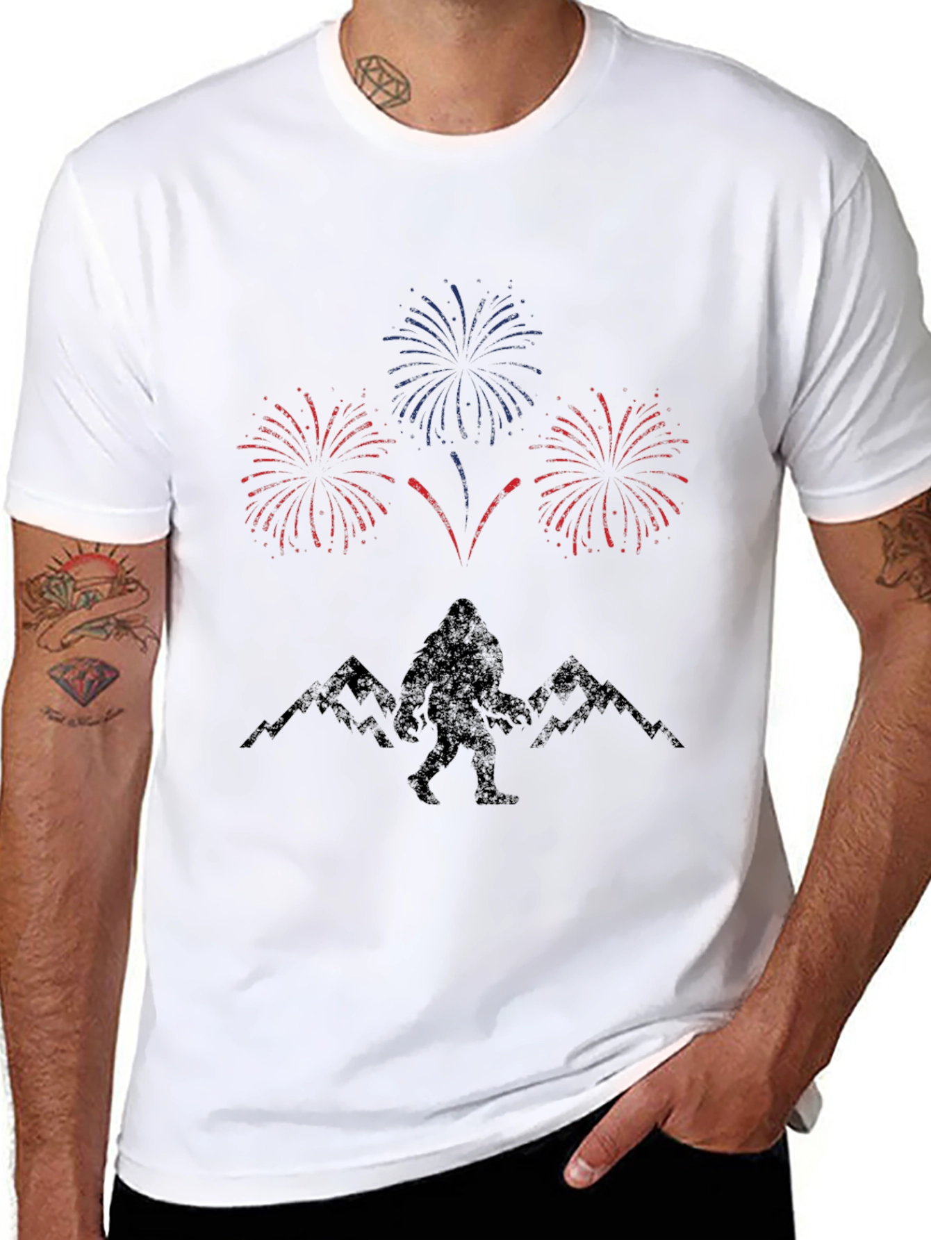 Sasquatch Fireworks Graphic Tee