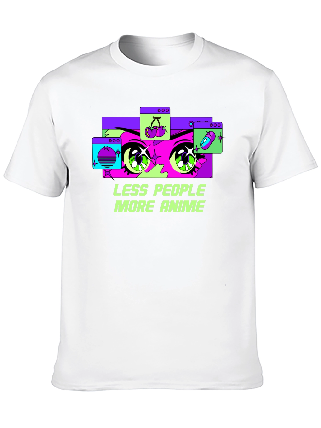 Less People More Anime Graphic Tee