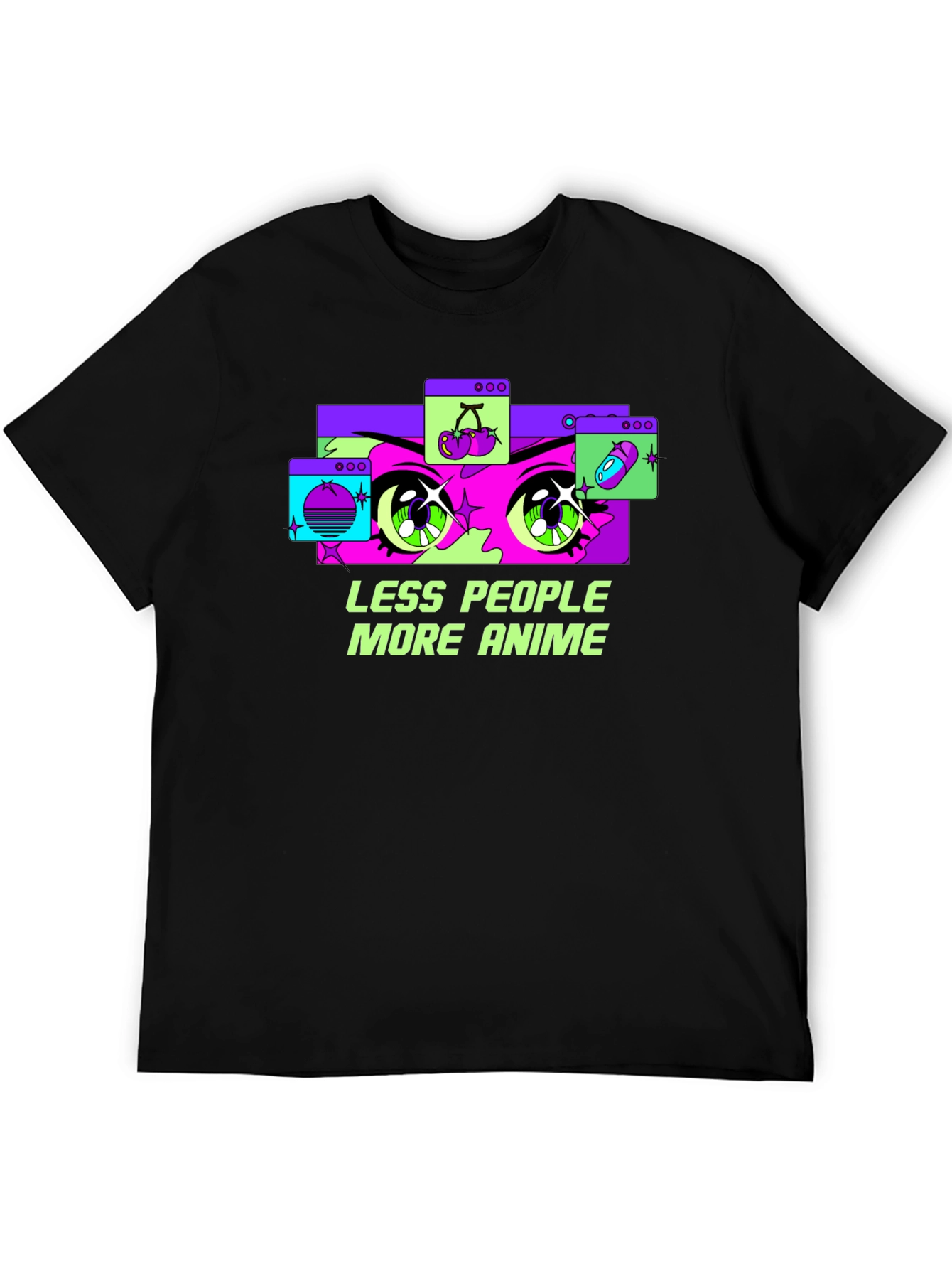 Less People More Anime Graphic Tee