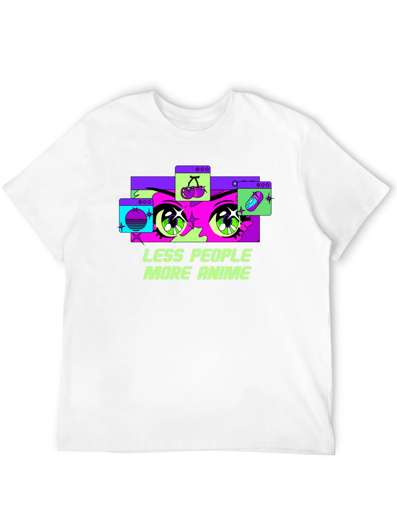 Less People More Anime Graphic Tee