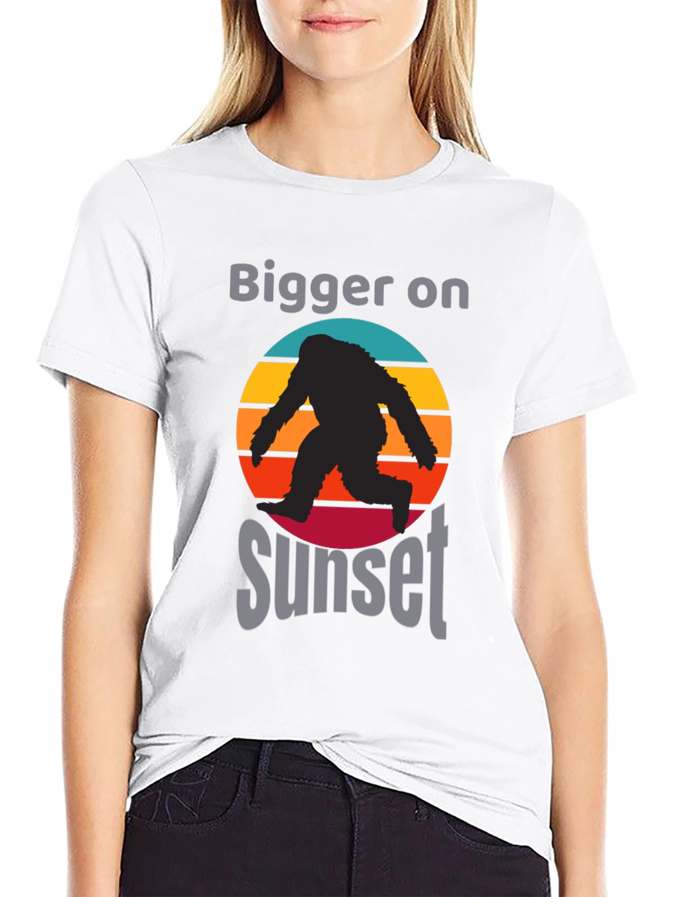 Bigger on Sunset Bigfoot Graphic Tee