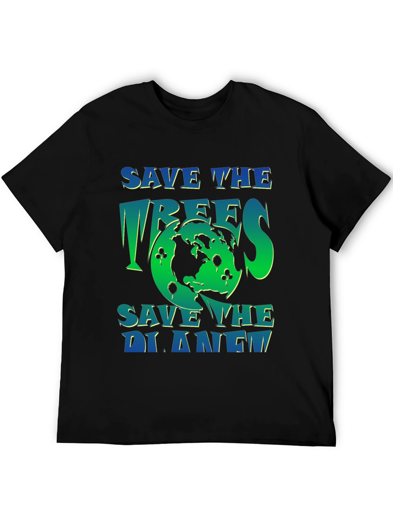 Eco-Friendly Save the Planet Graphic T-Shirt