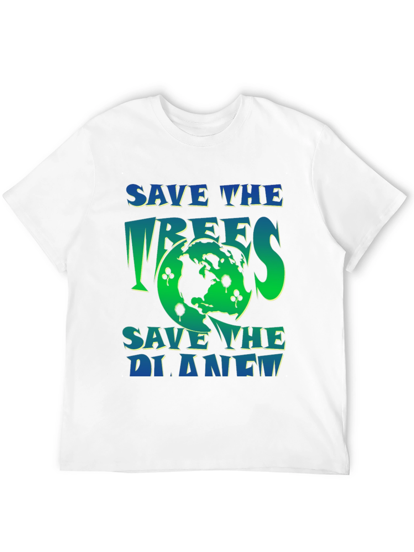 Eco-Friendly Save the Planet Graphic T-Shirt