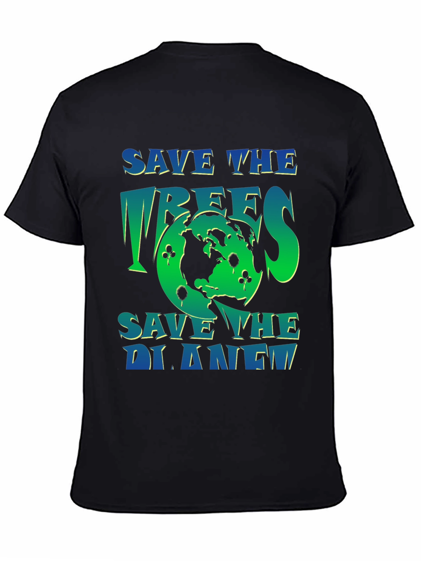 Eco-Friendly Save the Planet Graphic T-Shirt