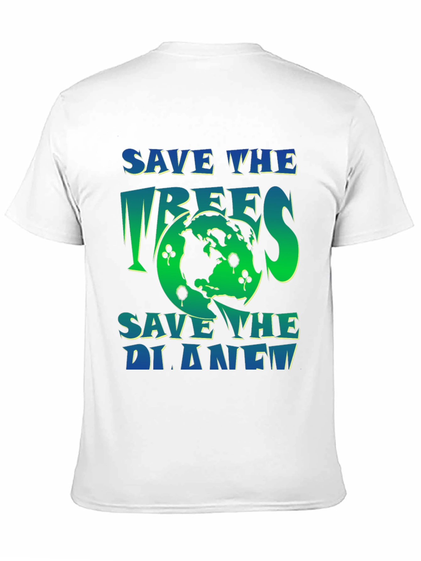 Eco-Friendly Save the Planet Graphic T-Shirt