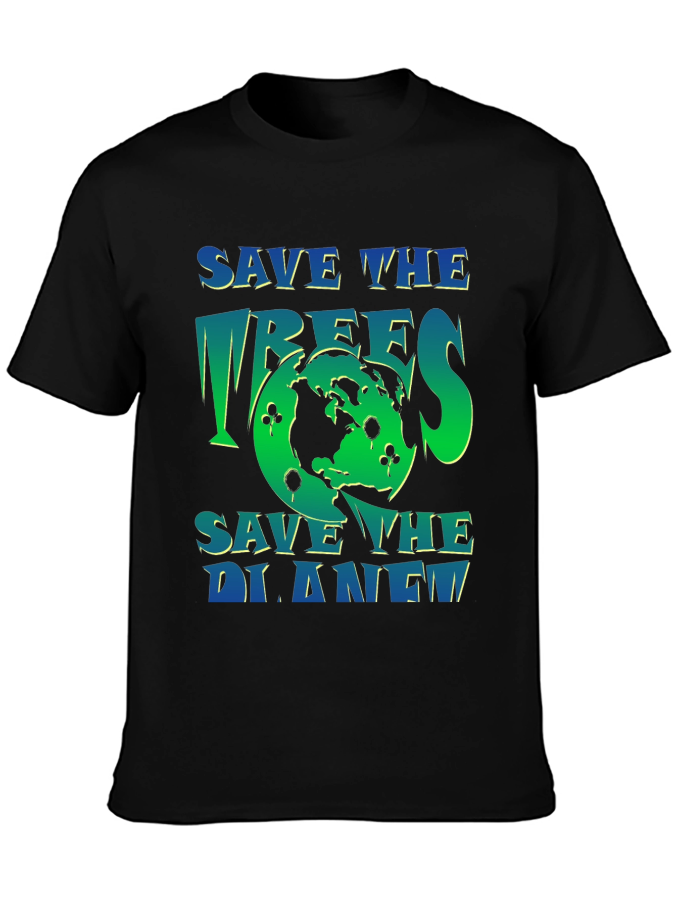 Eco-Friendly Save the Planet Graphic T-Shirt