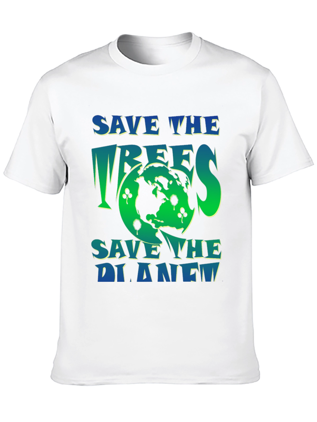 Eco-Friendly Save the Planet Graphic T-Shirt
