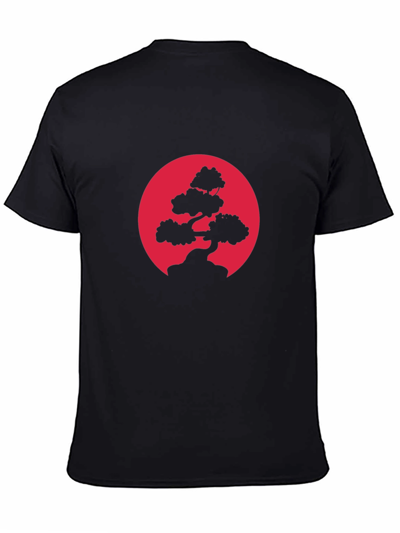 Bonsai Tree Graphic Black T-Shirt