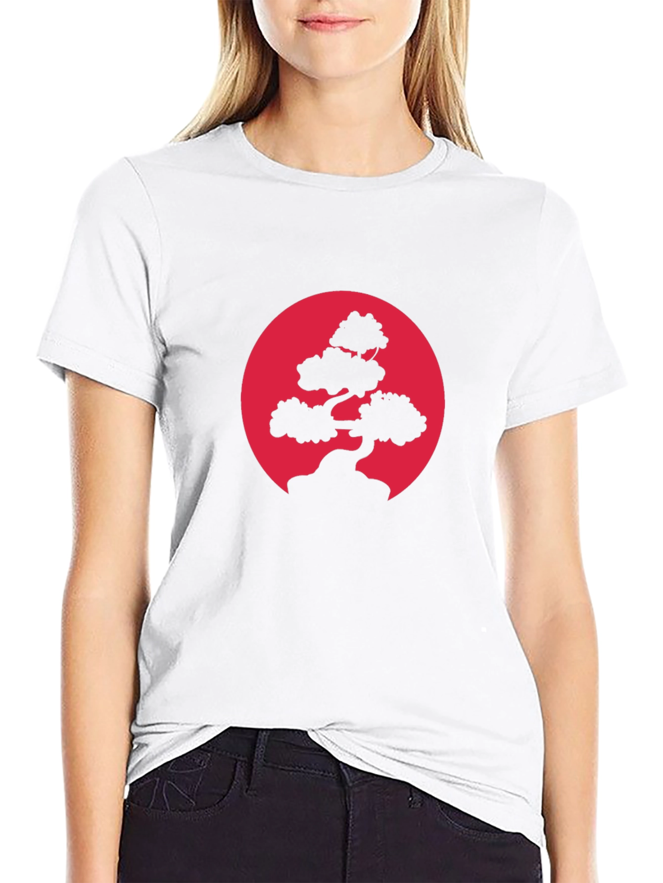 Bonsai Tree Graphic Black T-Shirt