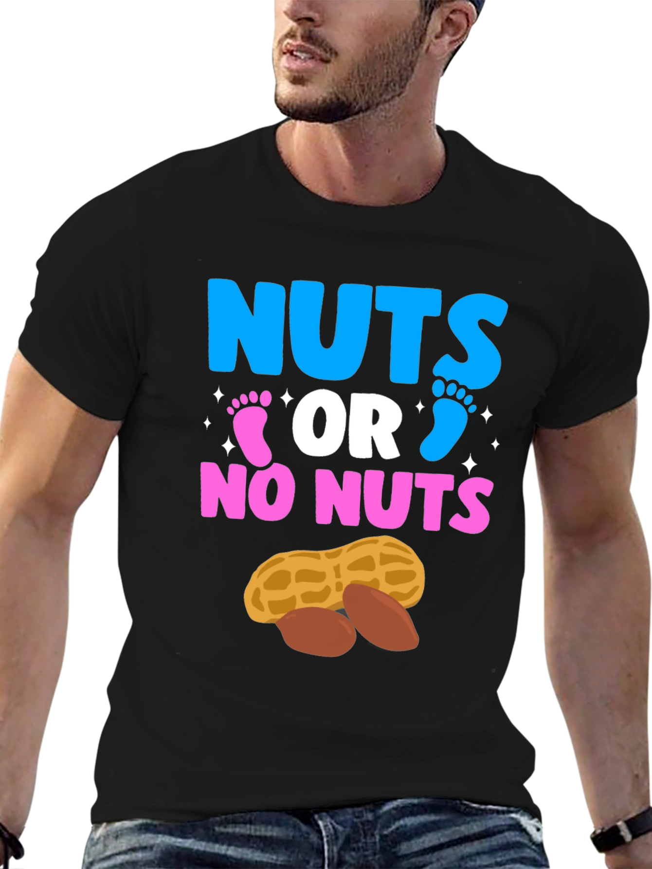 Nuts or No Nuts Gender Reveal T-Shirt