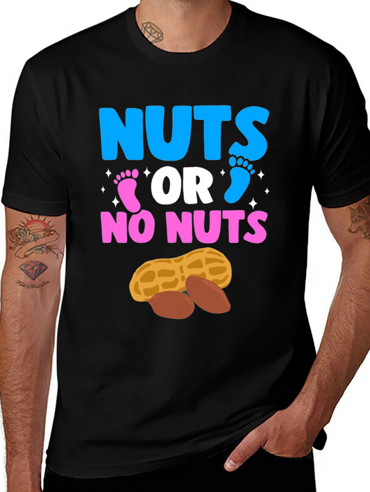 Nuts or No Nuts Gender Reveal T-Shirt