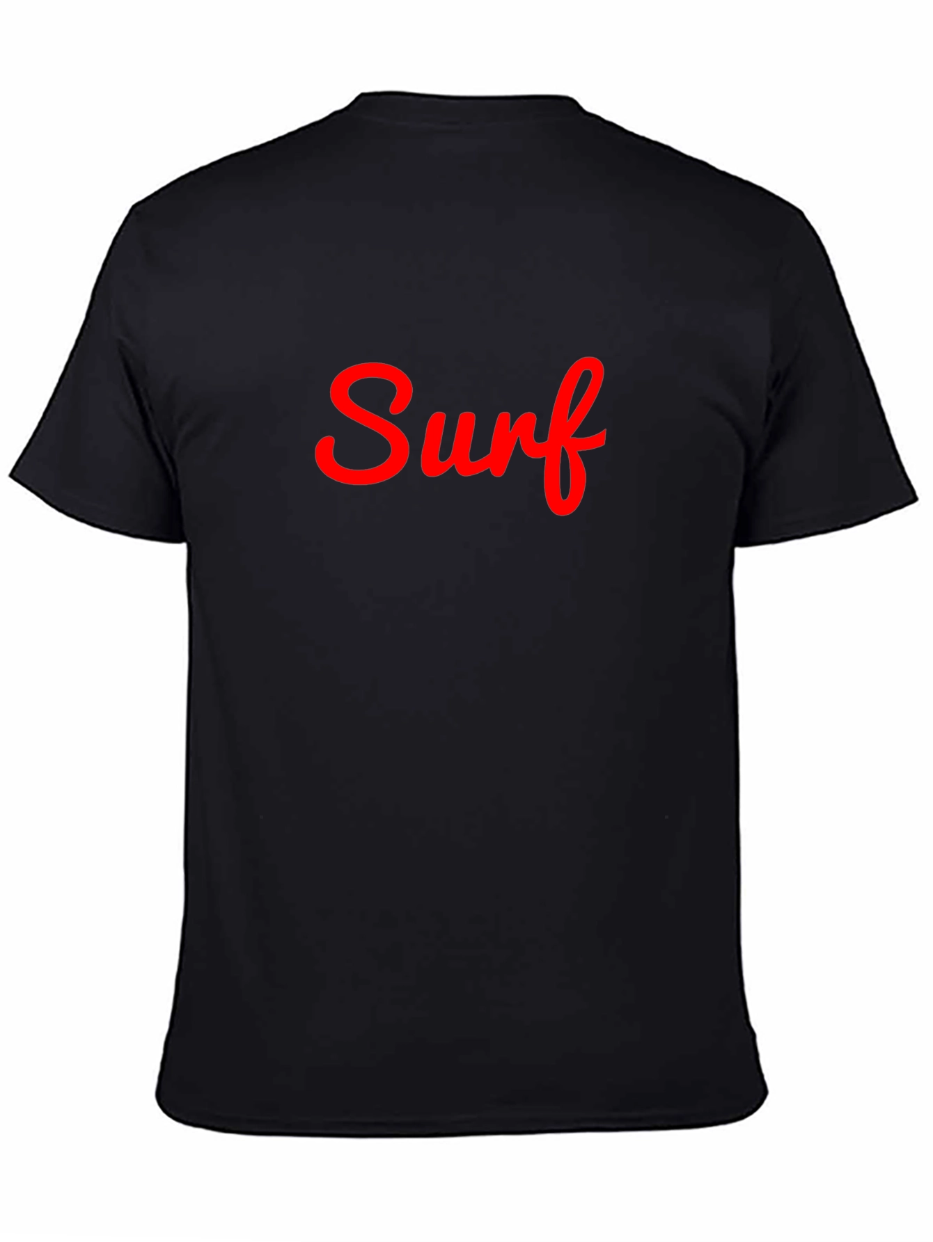 Surf Graphic Tee - Casual Black T-Shirt