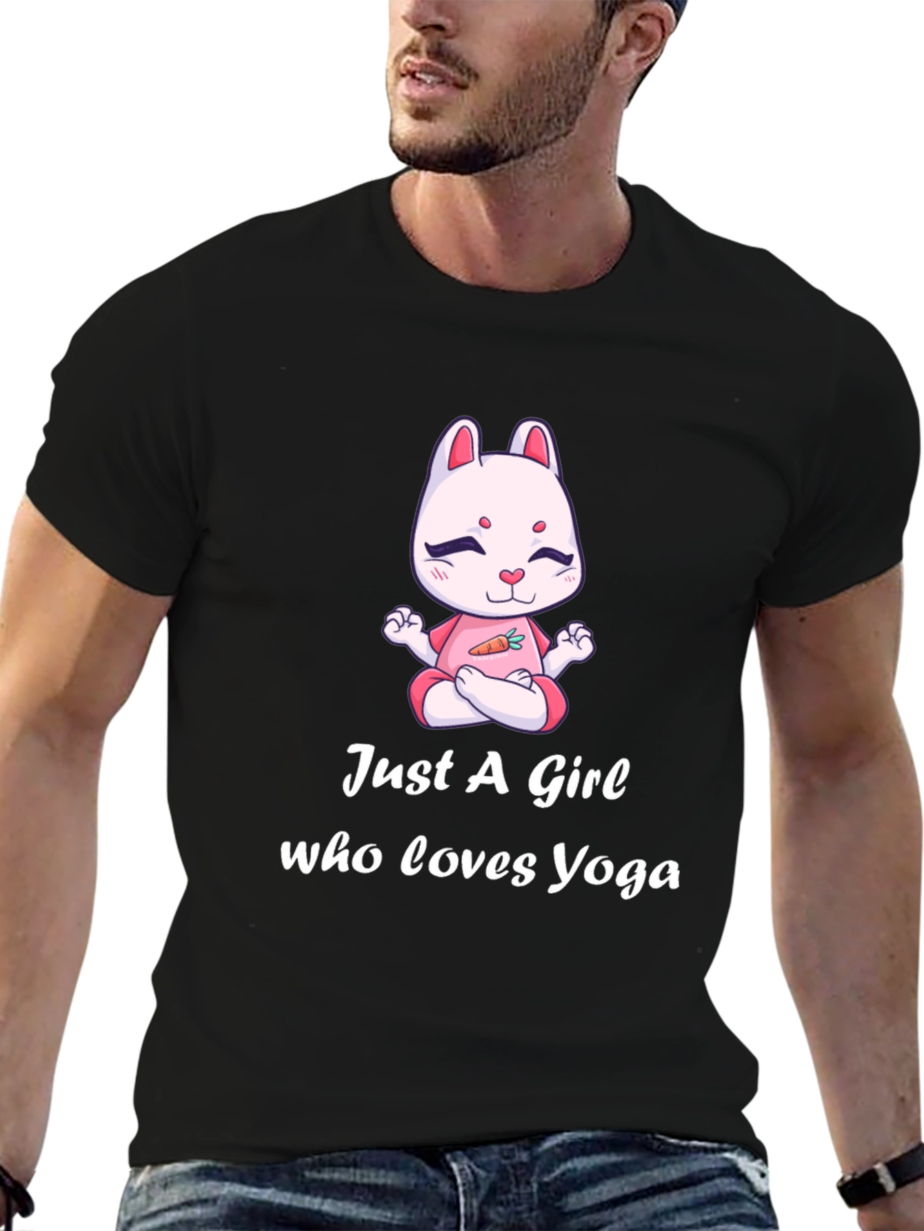 Yoga Girl Bunny T-Shirt - Cute Yogi Tee