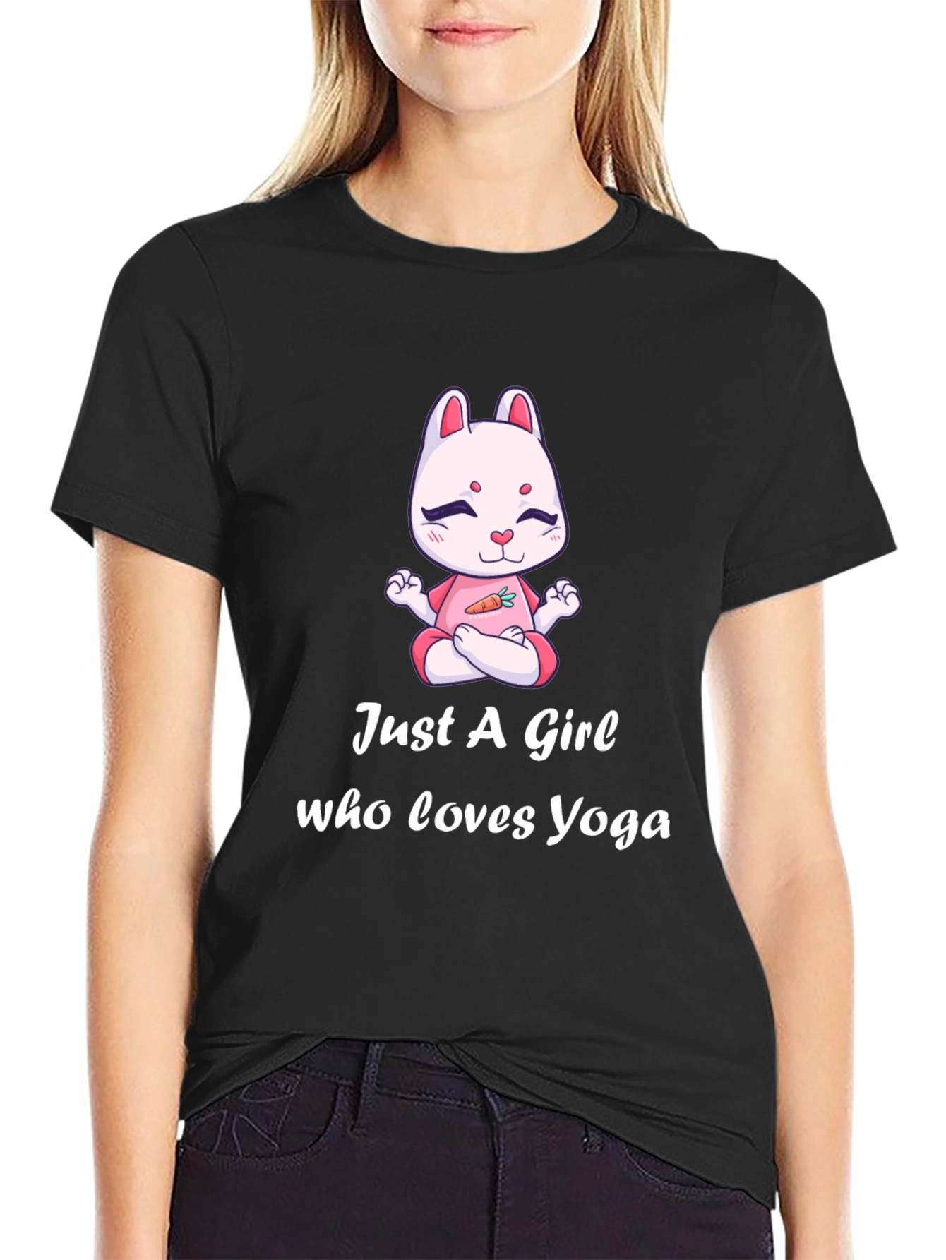 Yoga Girl Bunny T-Shirt - Cute Yogi Tee