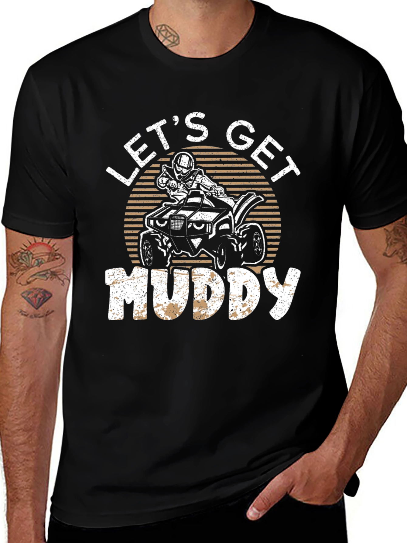 Lets Get Muddy ATV T-Shirt - Black