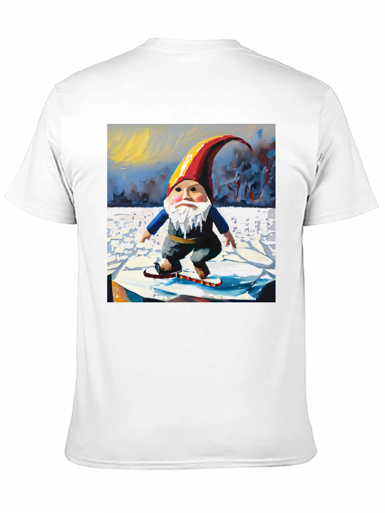 Gnome on Ice Graphic Tee - Unique Print