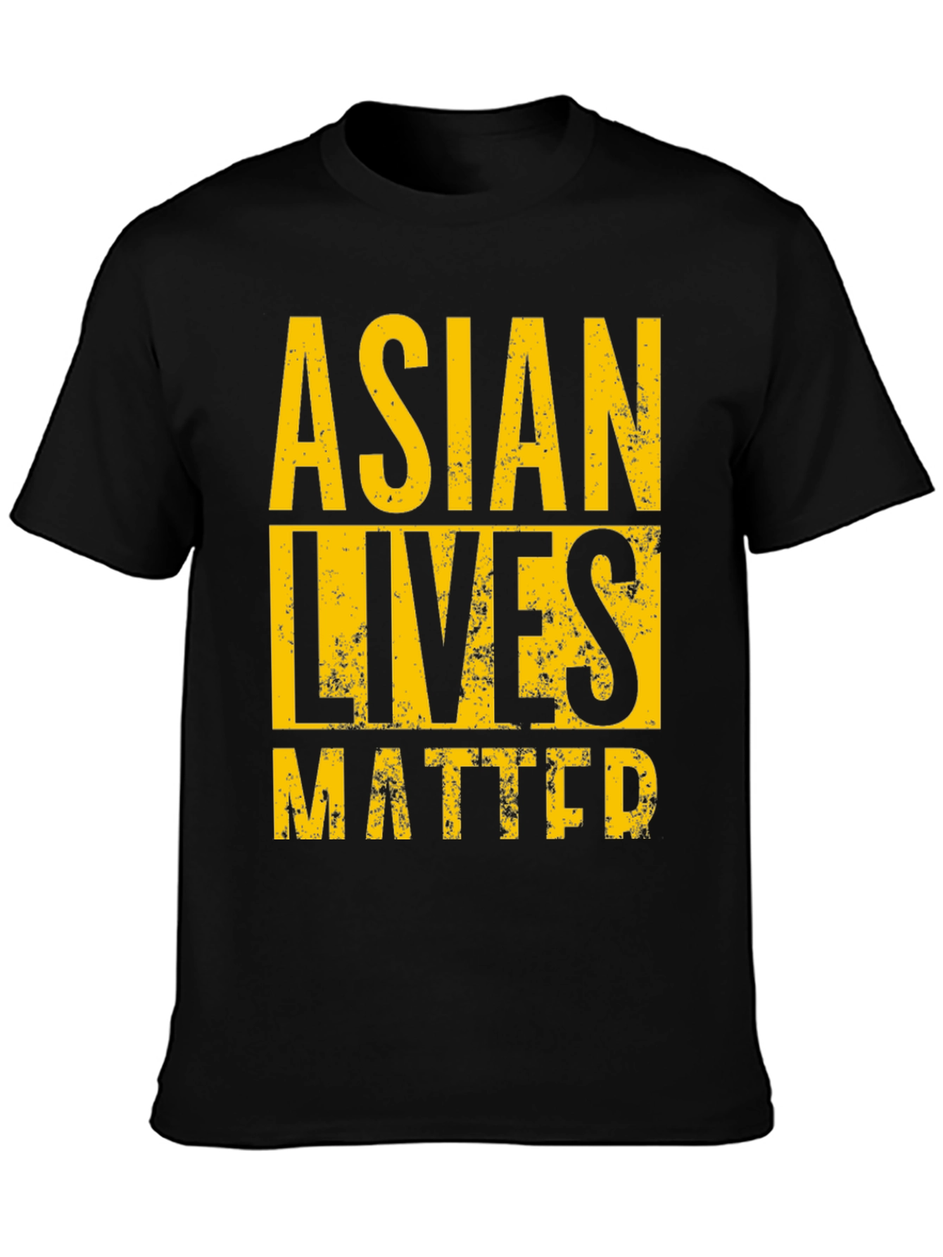 Asian Lives Matter Graphic T-Shirt Black