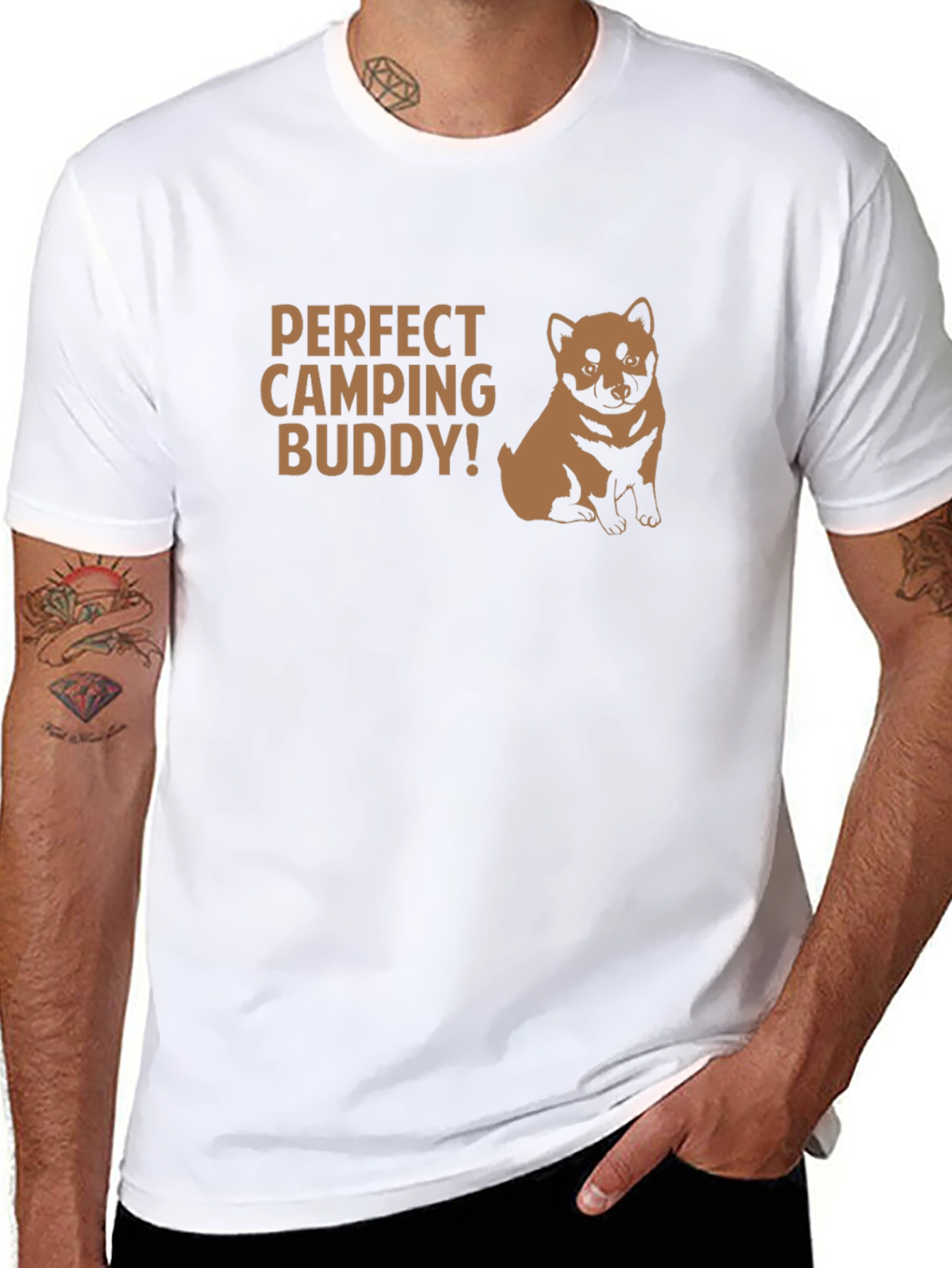 Perfect Camping Buddy T-Shirt - Dog Lover Tee