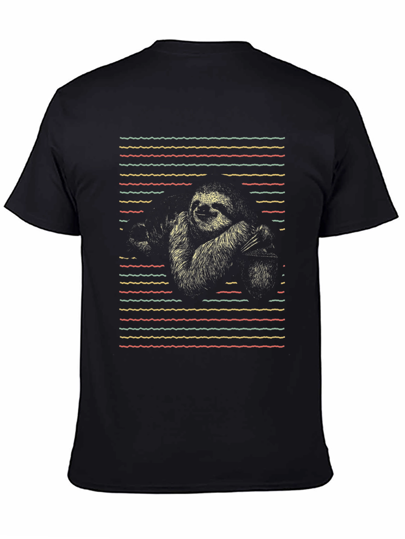 Sloth Graphic Tee - Retro Style