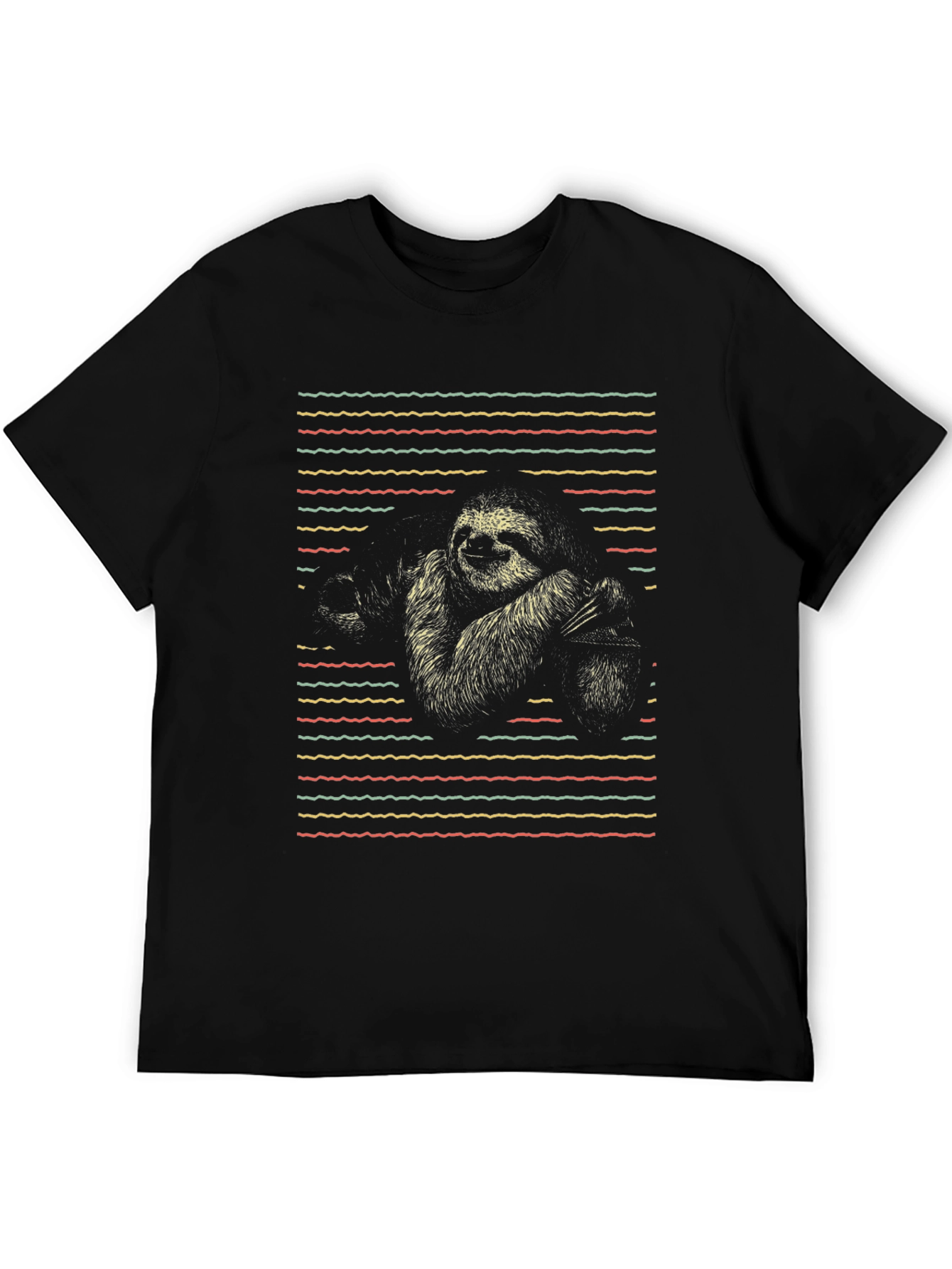 Sloth Graphic Tee - Retro Style