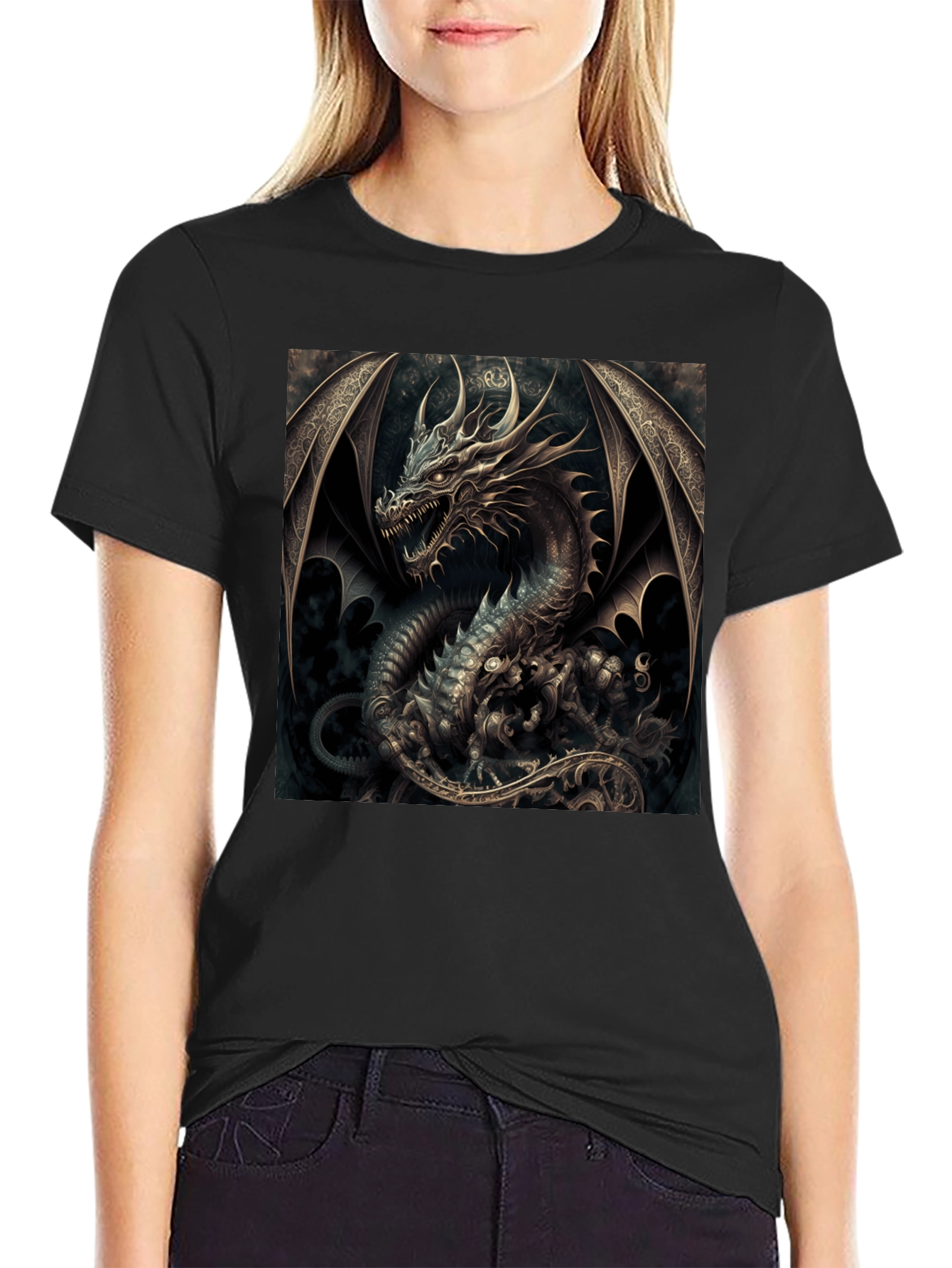 Dragon Graphic Black T-Shirt