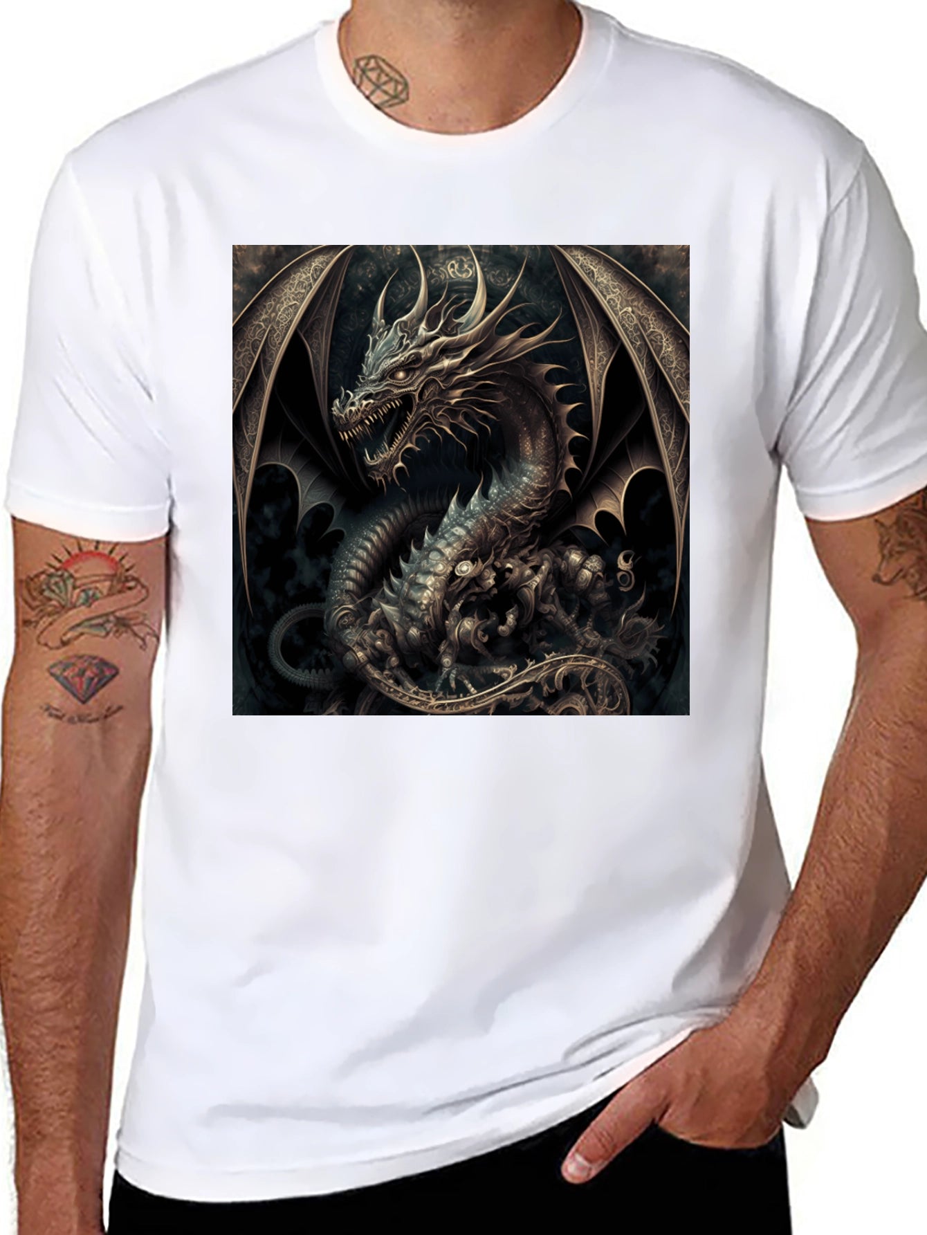 Dragon Graphic Black T-Shirt