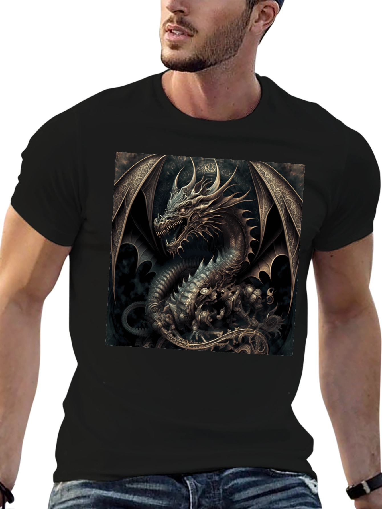 Dragon Graphic Black T-Shirt
