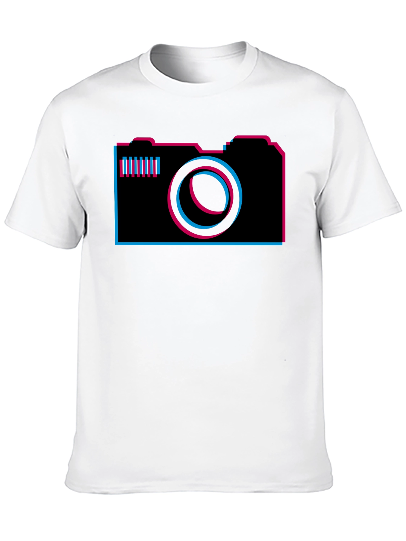 Retro Camera Graphic Tee - Mens Black T-Shirt