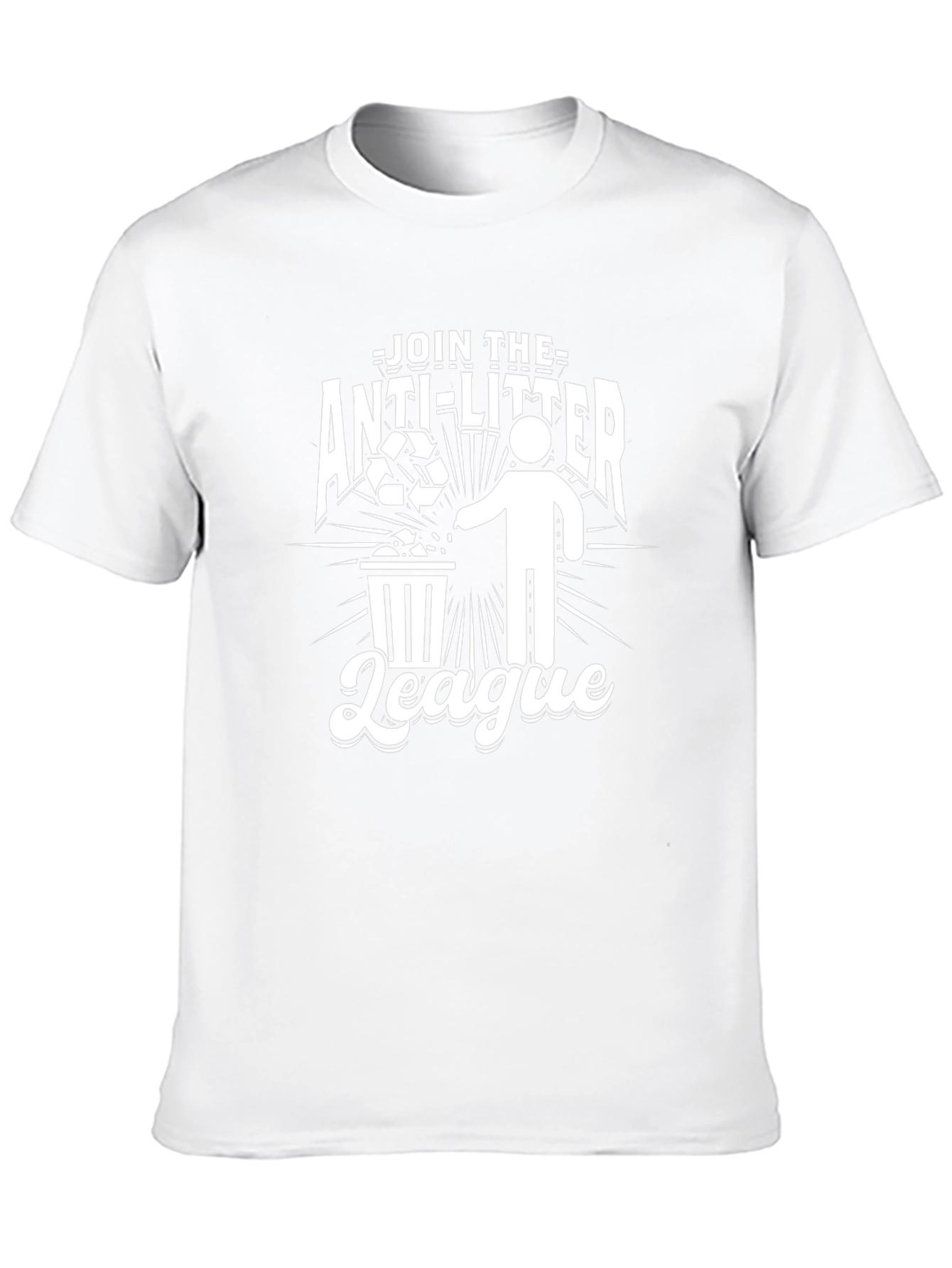 Anti-Litter League Graphic T-Shirt - Eco-Friendly Tee