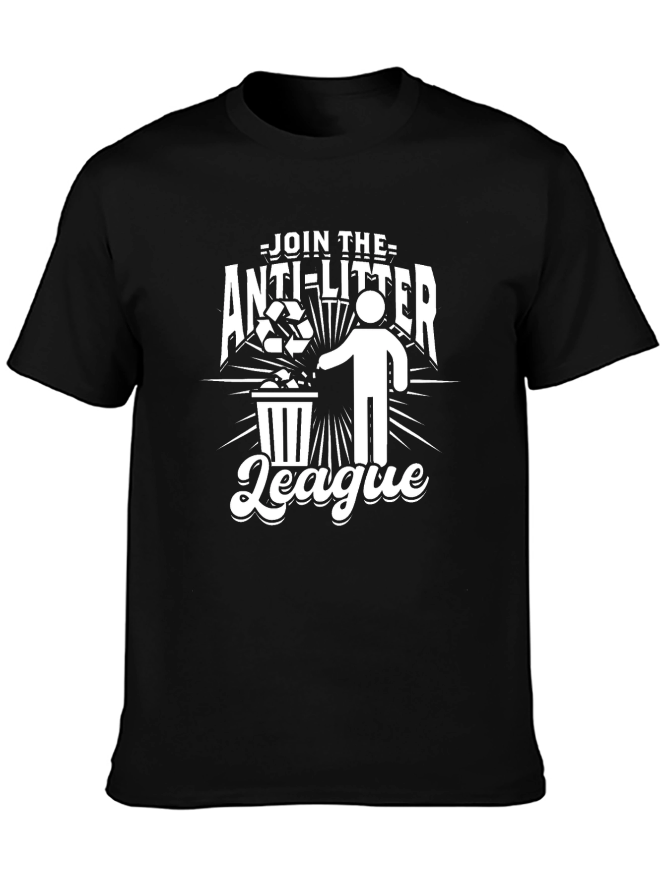 Anti-Litter League Graphic T-Shirt - Eco-Friendly Tee