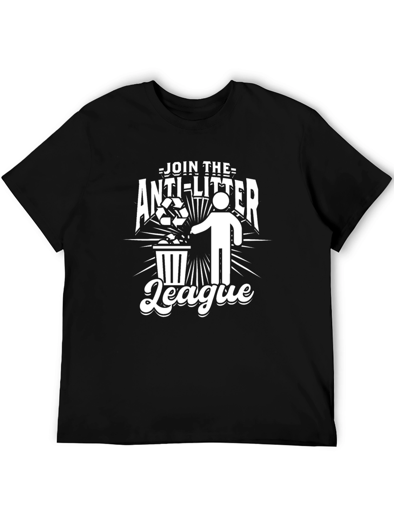 Anti-Litter League Graphic T-Shirt - Eco-Friendly Tee