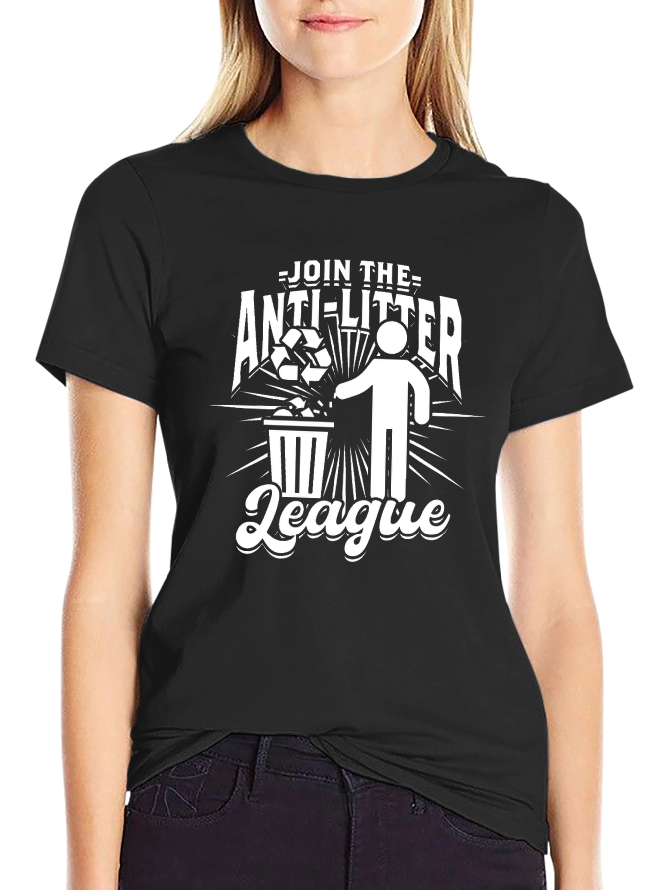 Anti-Litter League Graphic T-Shirt - Eco-Friendly Tee