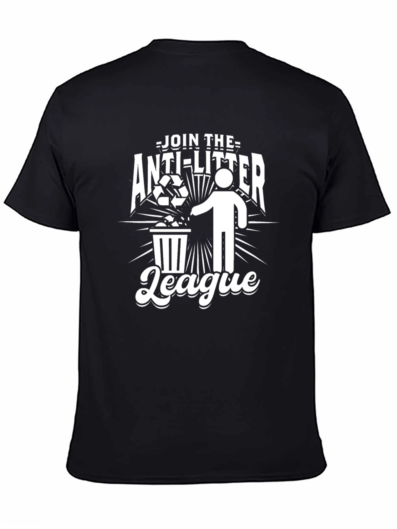 Anti-Litter League Graphic T-Shirt - Eco-Friendly Tee
