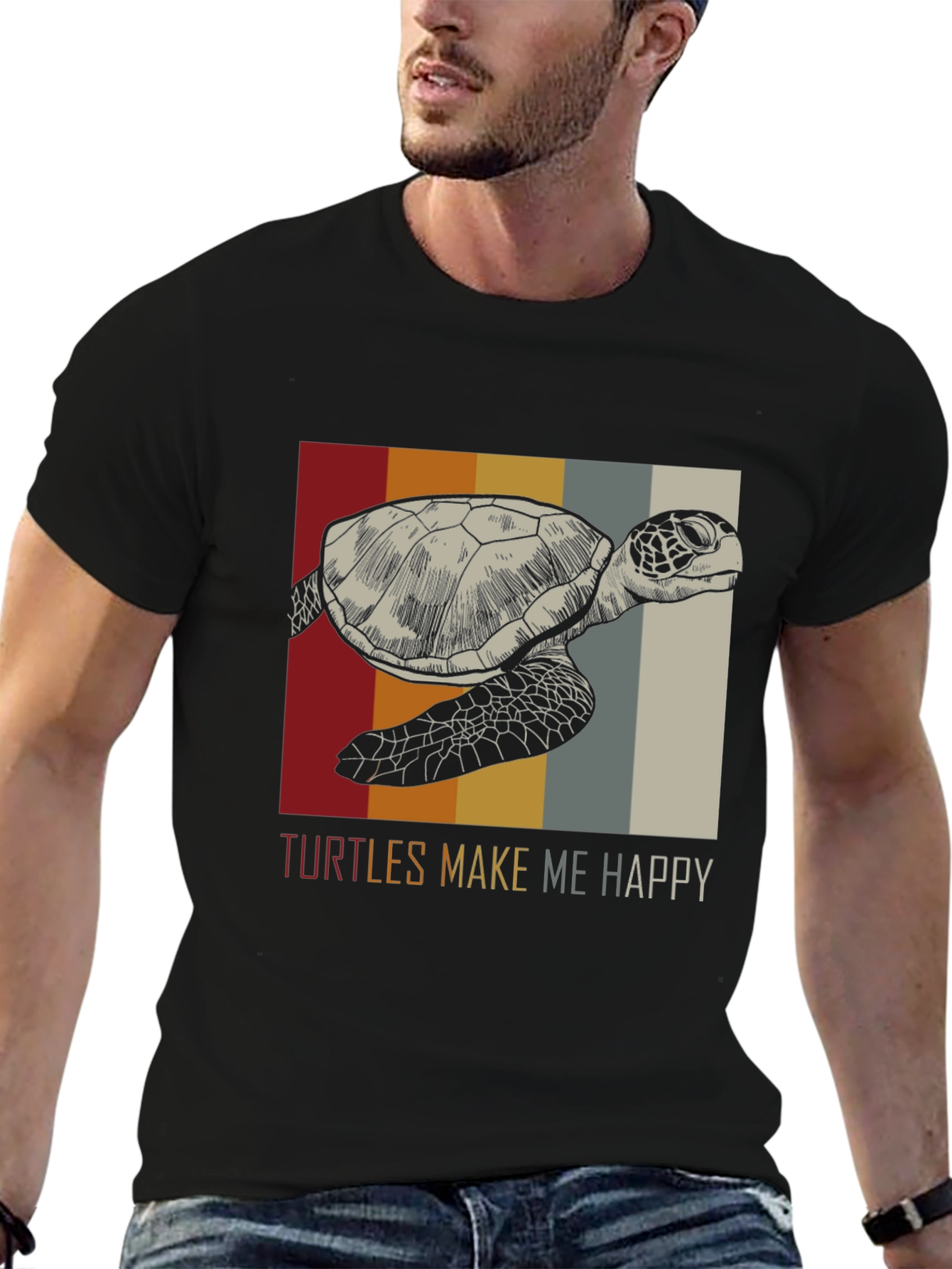 Turtles Make Me Happy Graphic Tee