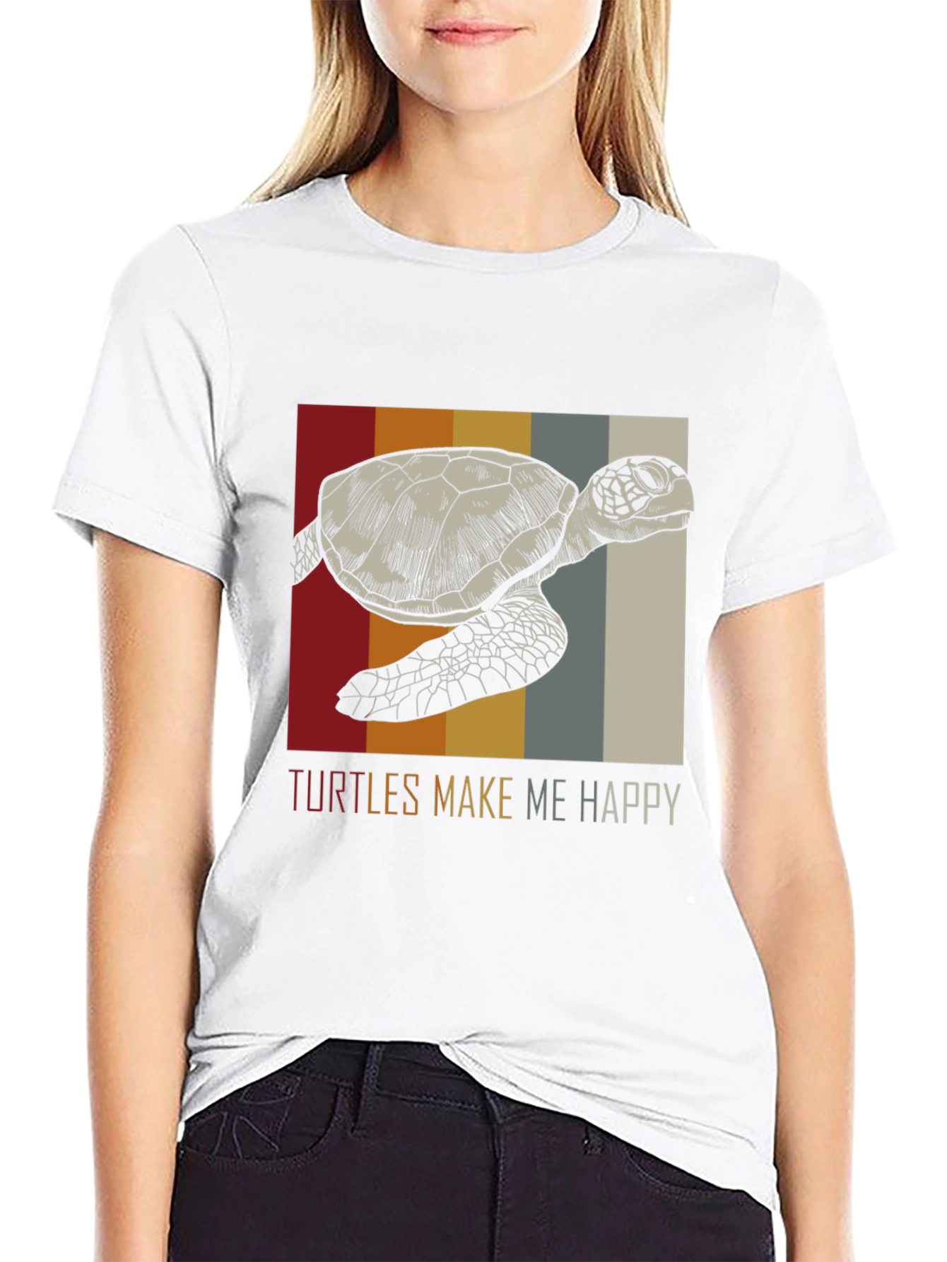 Turtles Make Me Happy Graphic Tee
