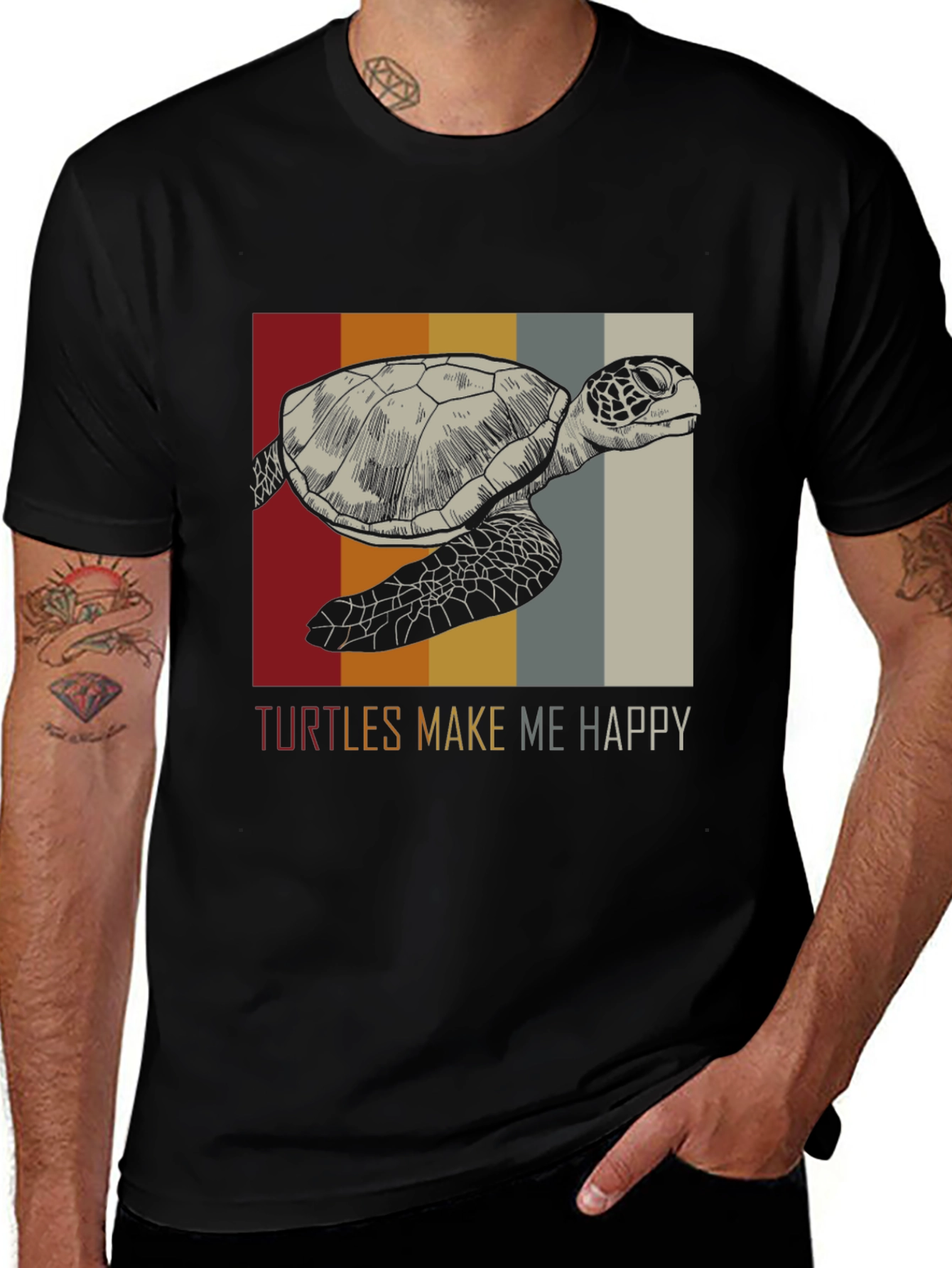 Turtles Make Me Happy Graphic Tee