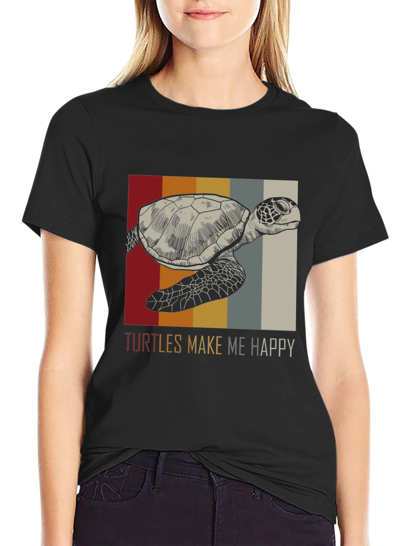 Turtles Make Me Happy Graphic Tee