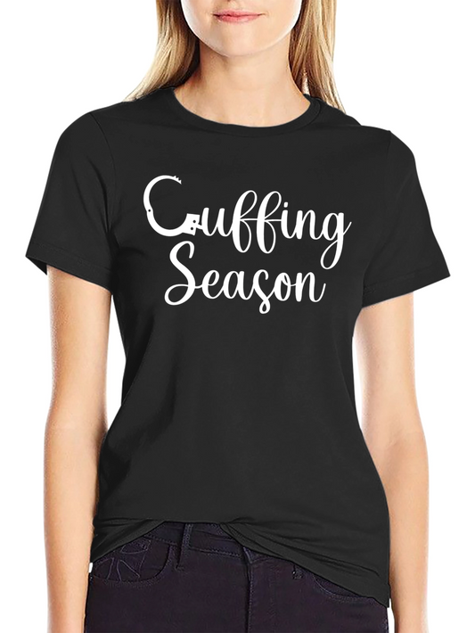 Cuffing Season Graphic Tee - Black