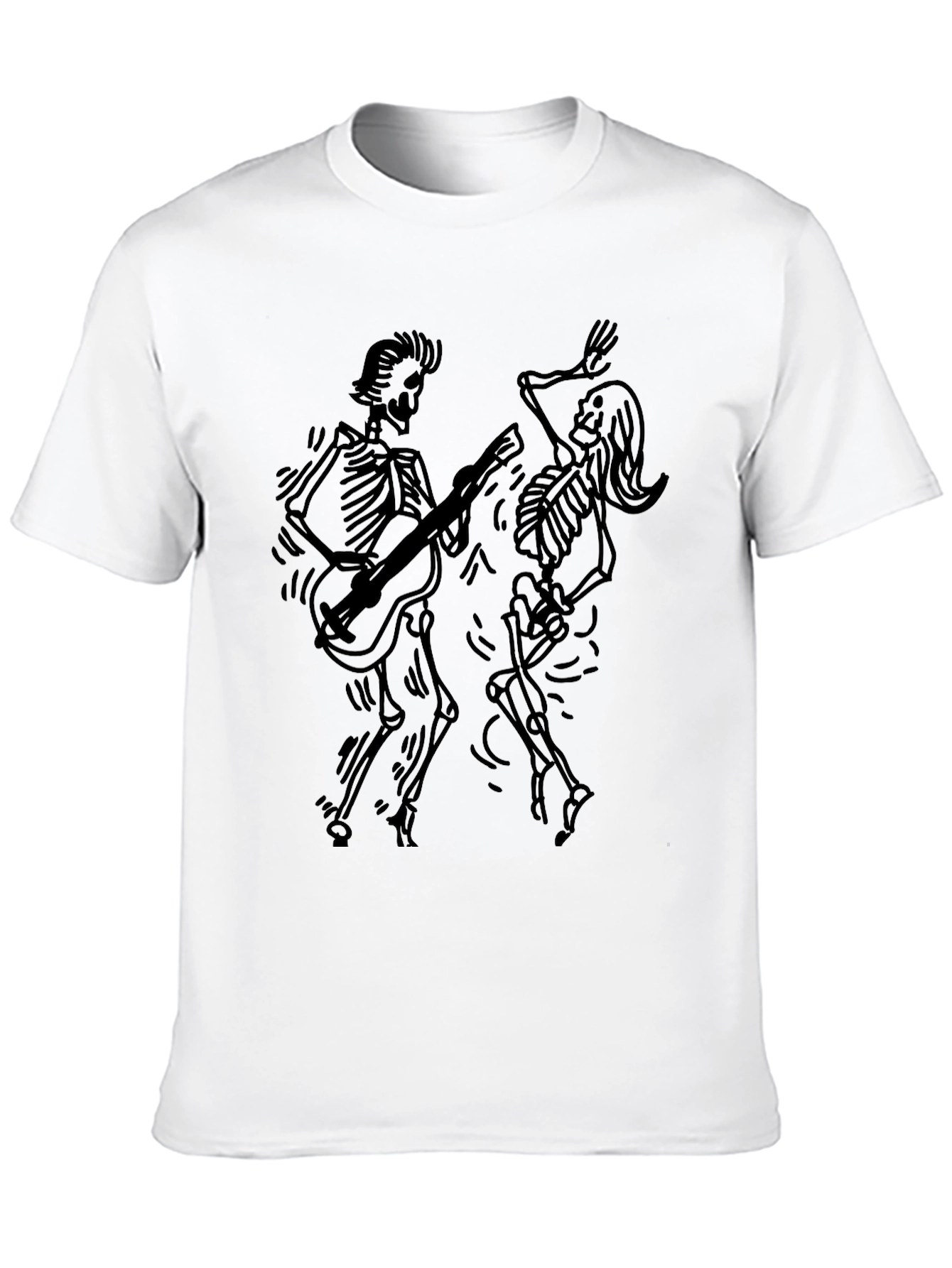 Skeleton Band Black Graphic Tee